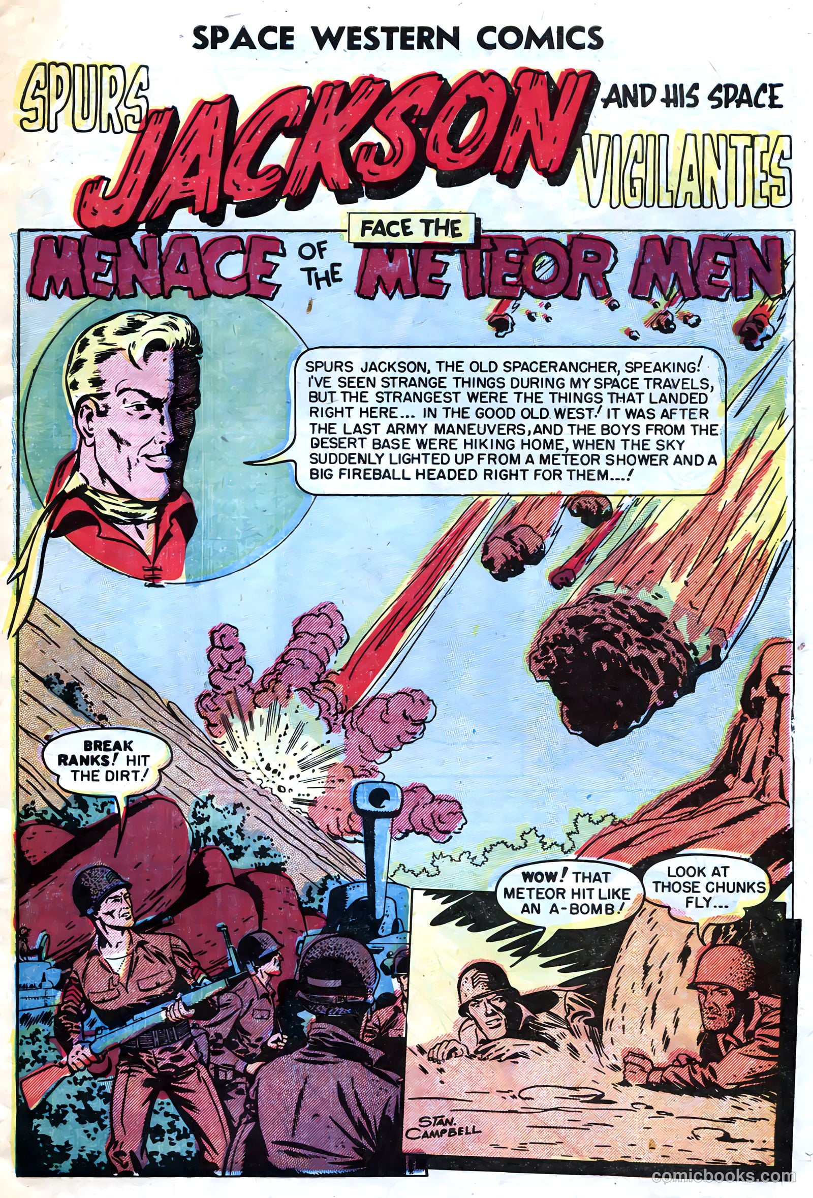 Space Western Comics #43 (1953) — page 3 of 36