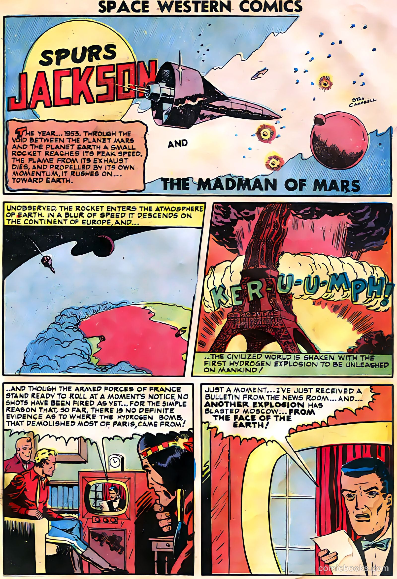 Space Western Comics #44 (1953) — page 3 of 36