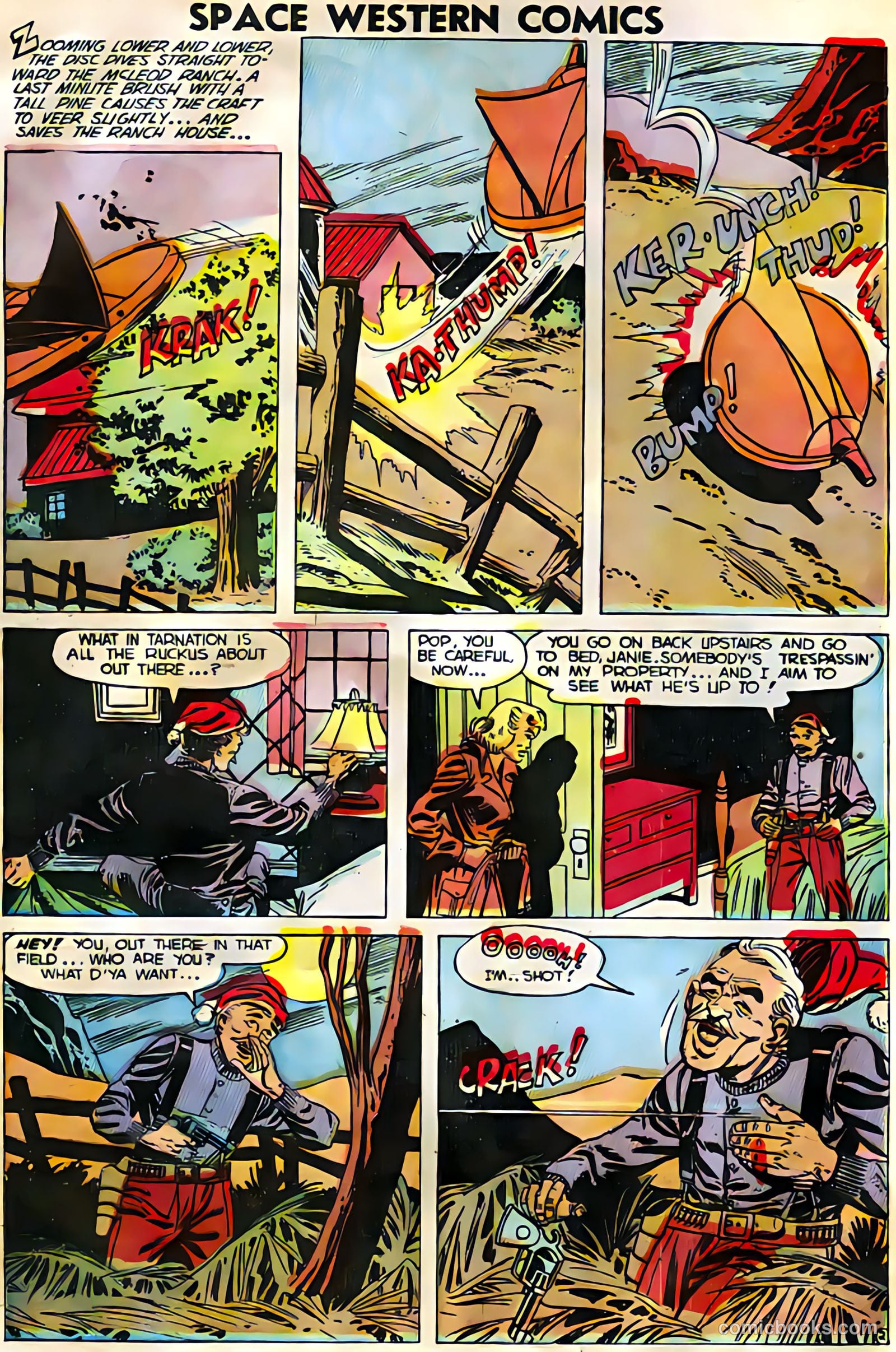 Space Western Comics #44 (1953) — page 12 of 36