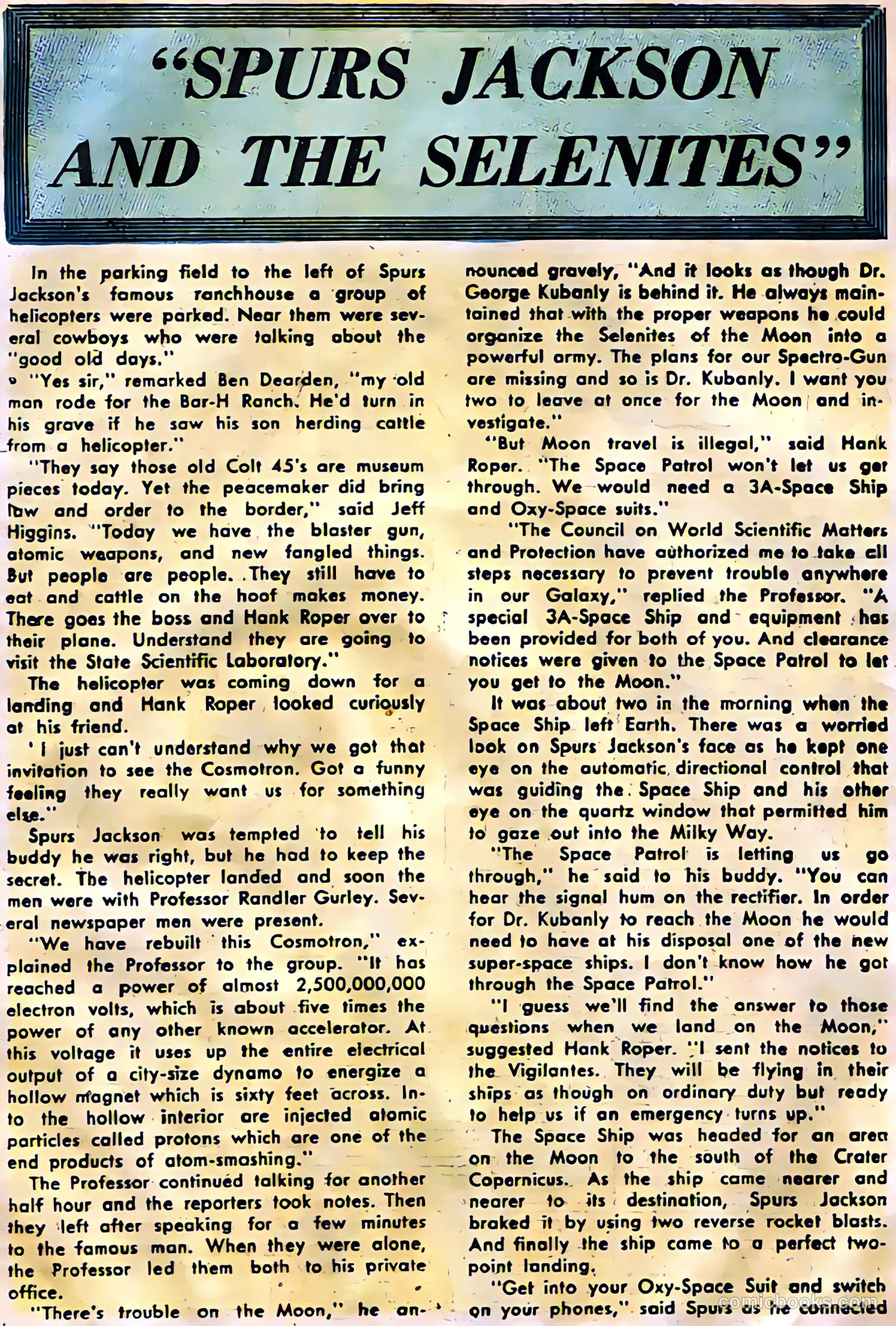 Space Western Comics #44 (1953) — page 18 of 36
