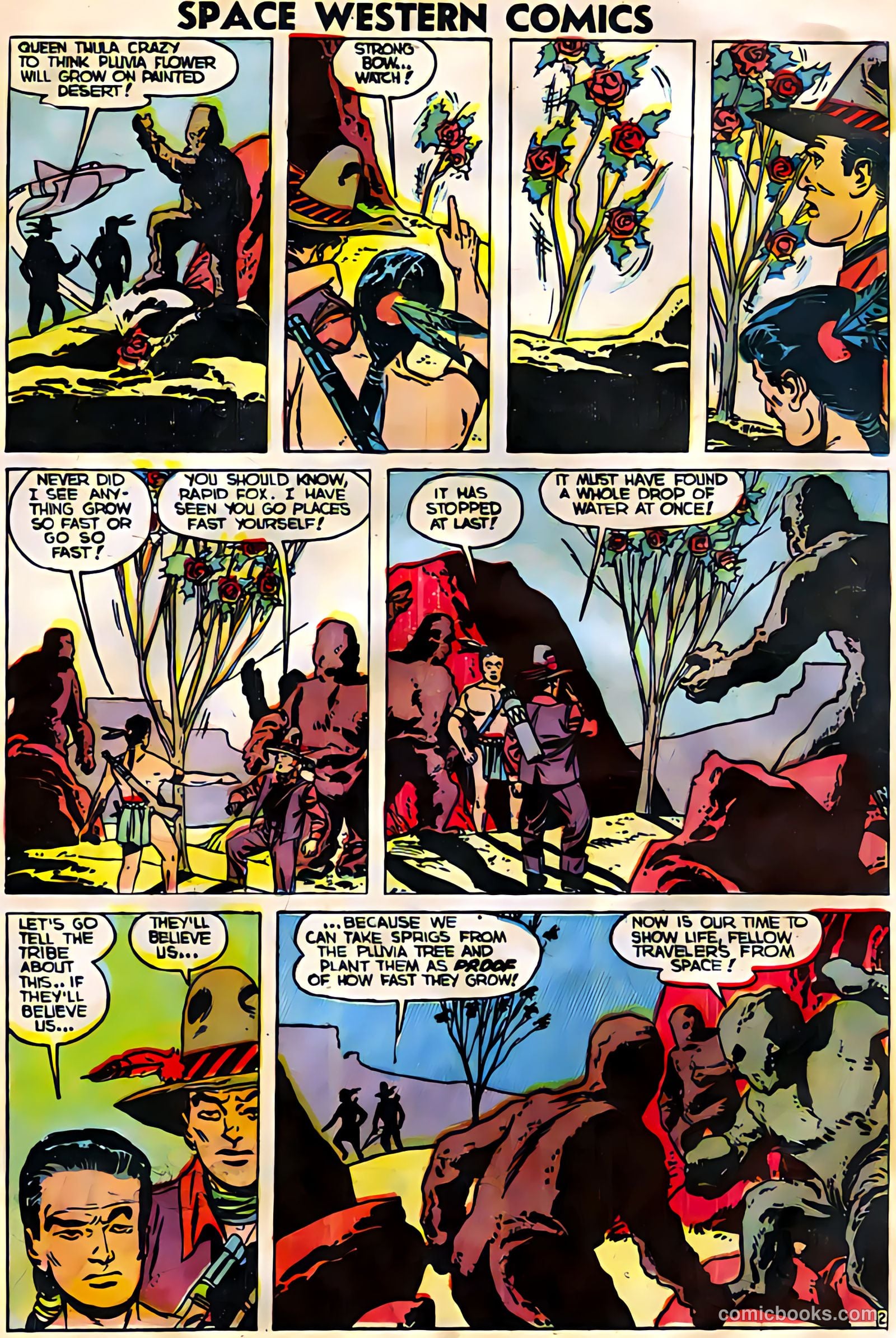 Space Western Comics #44 (1953) — page 21 of 36