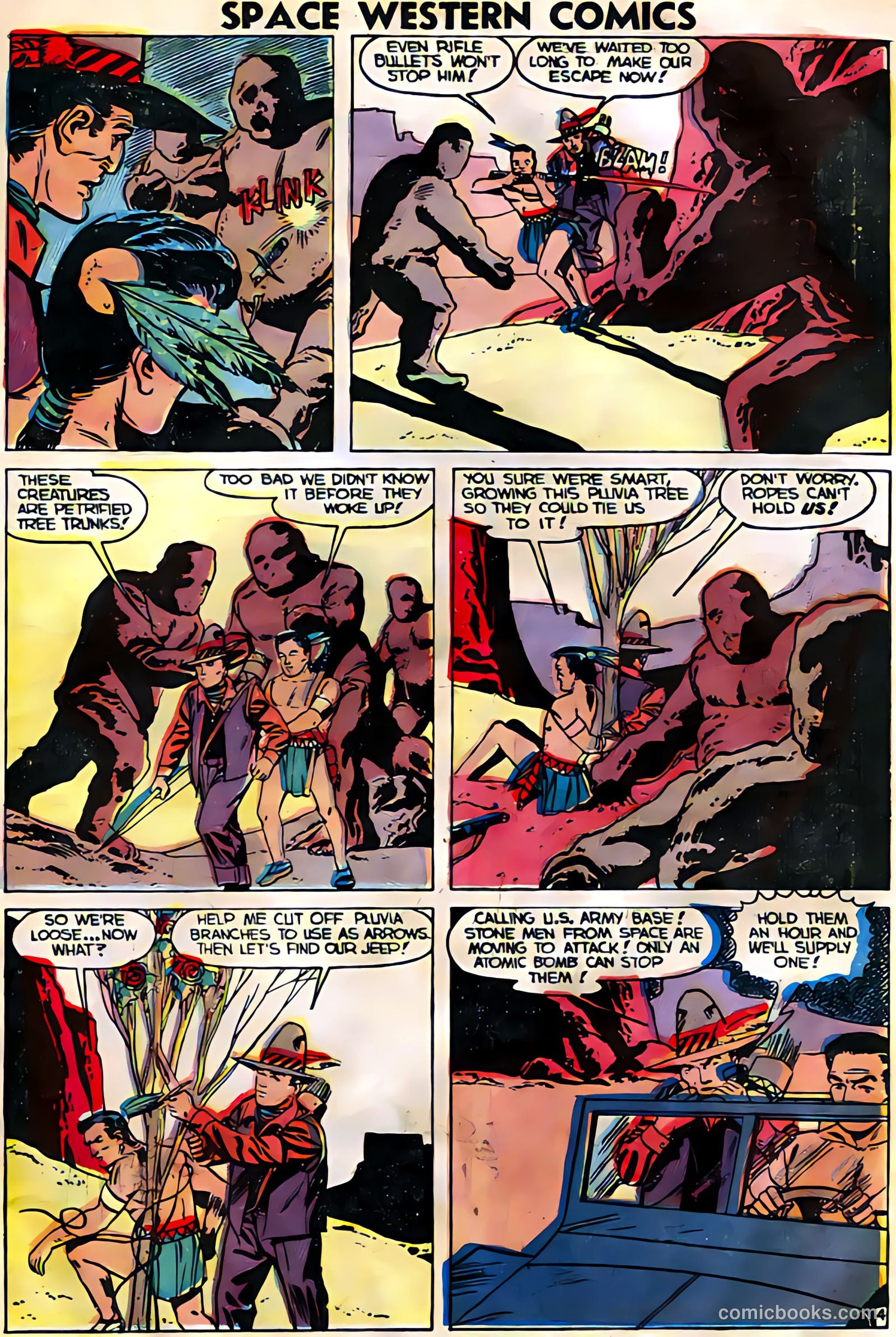 Space Western Comics #44 (1953) — page 23 of 36