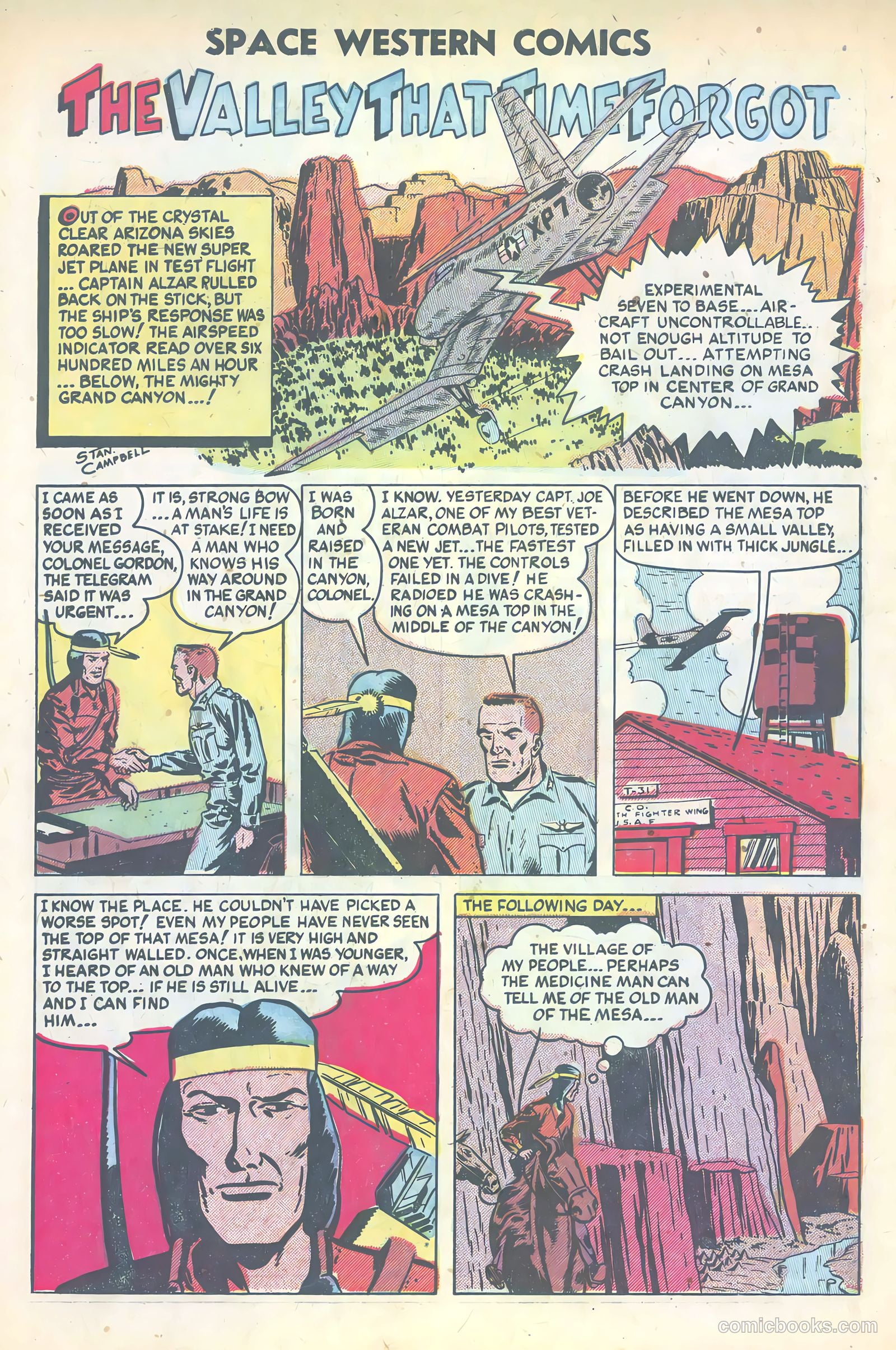 Space Western Comics #45 (1953) — page 3 of 36