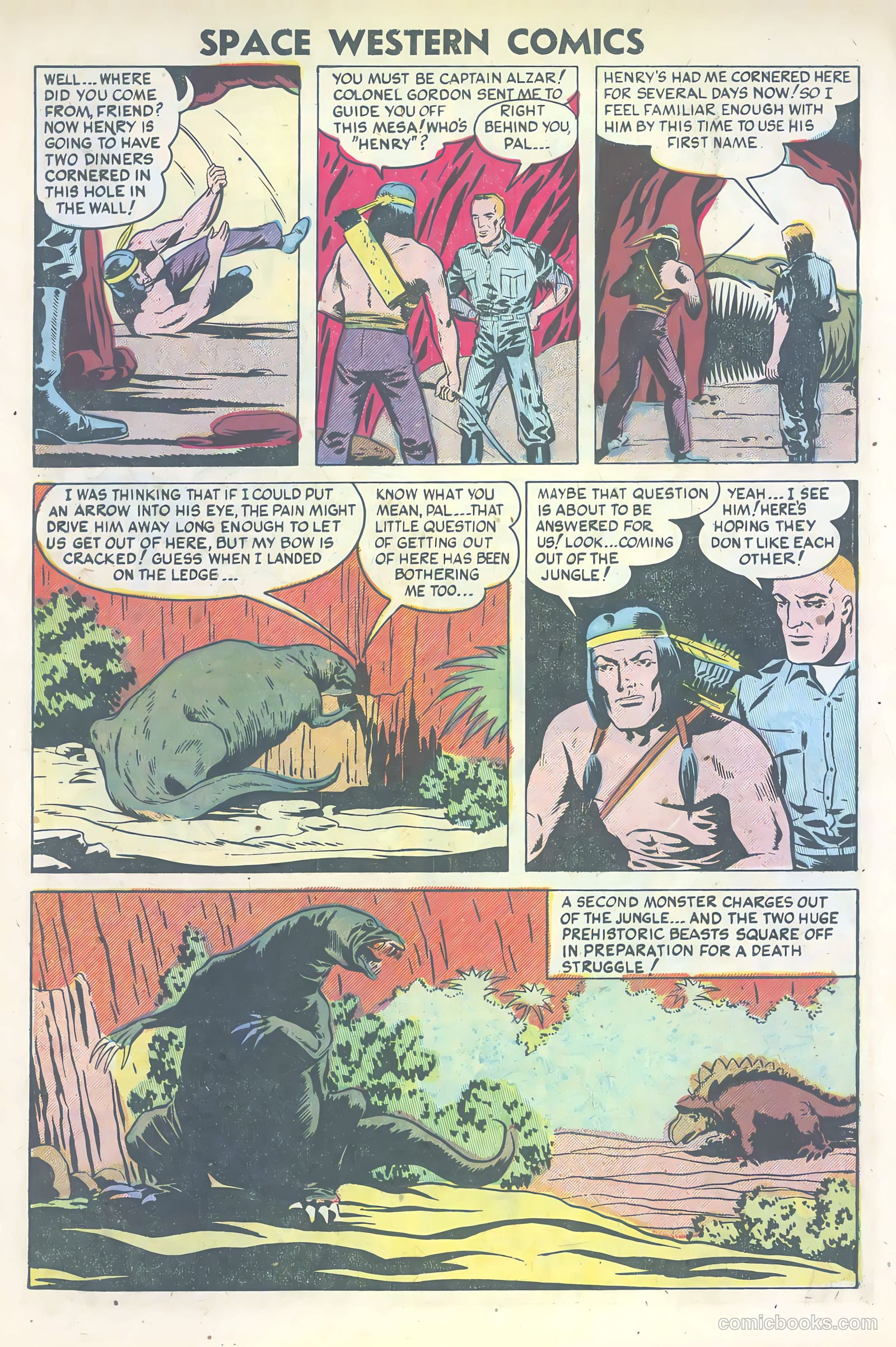 Space Western Comics #45 (1953) — page 6 of 36