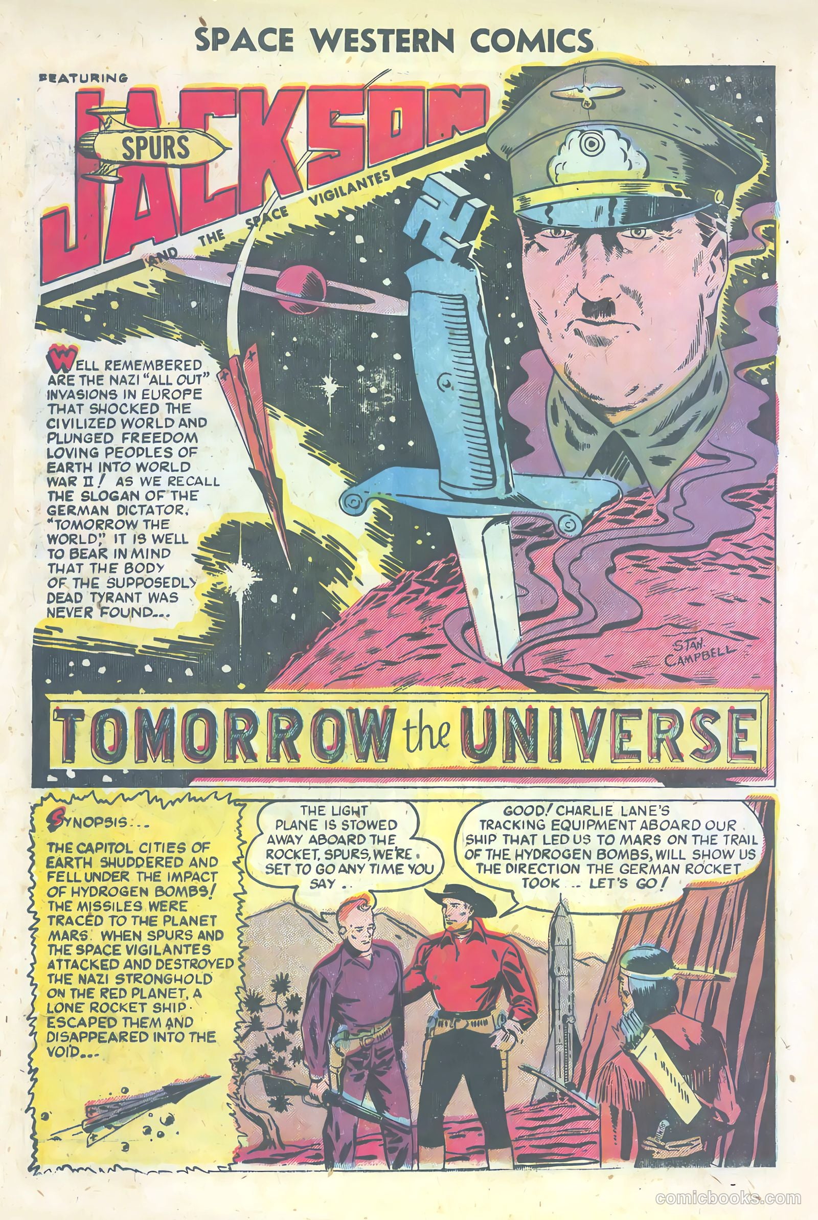 Space Western Comics #45 (1953) — page 8 of 36