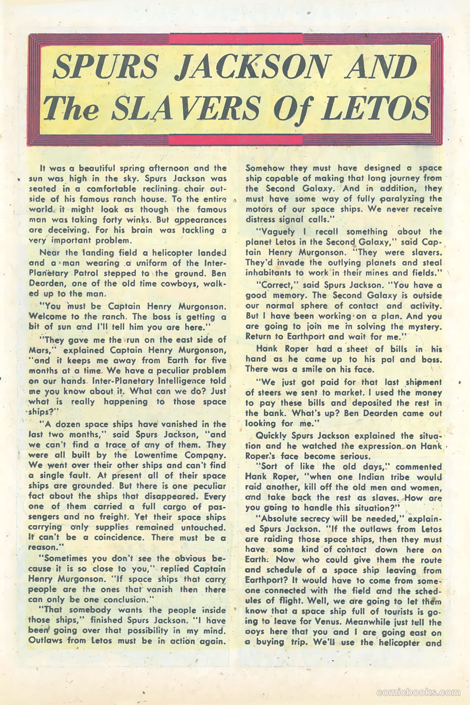 Space Western Comics #45 (1953) — page 18 of 36
