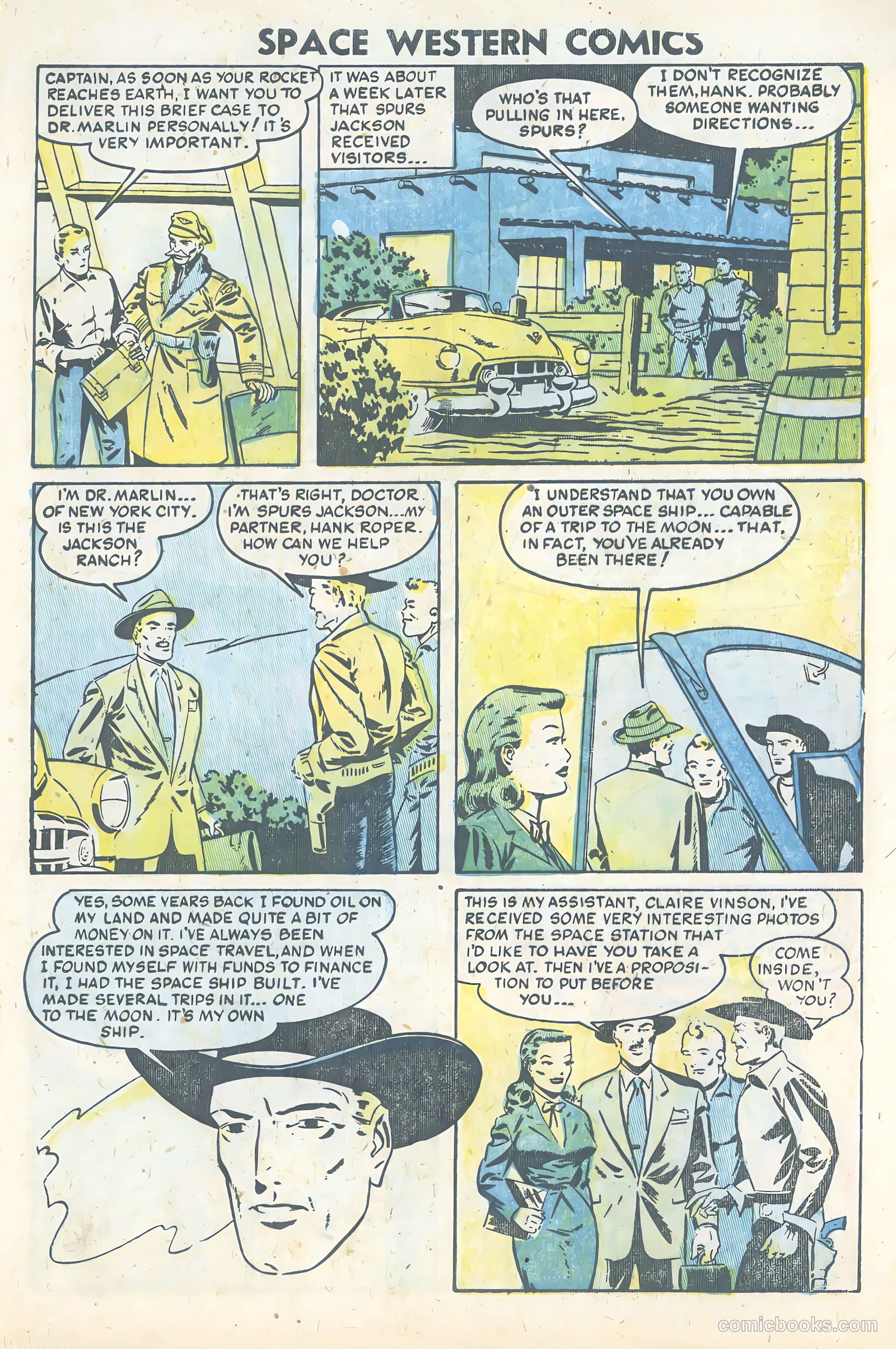 Space Western Comics #45 (1953) — page 21 of 36