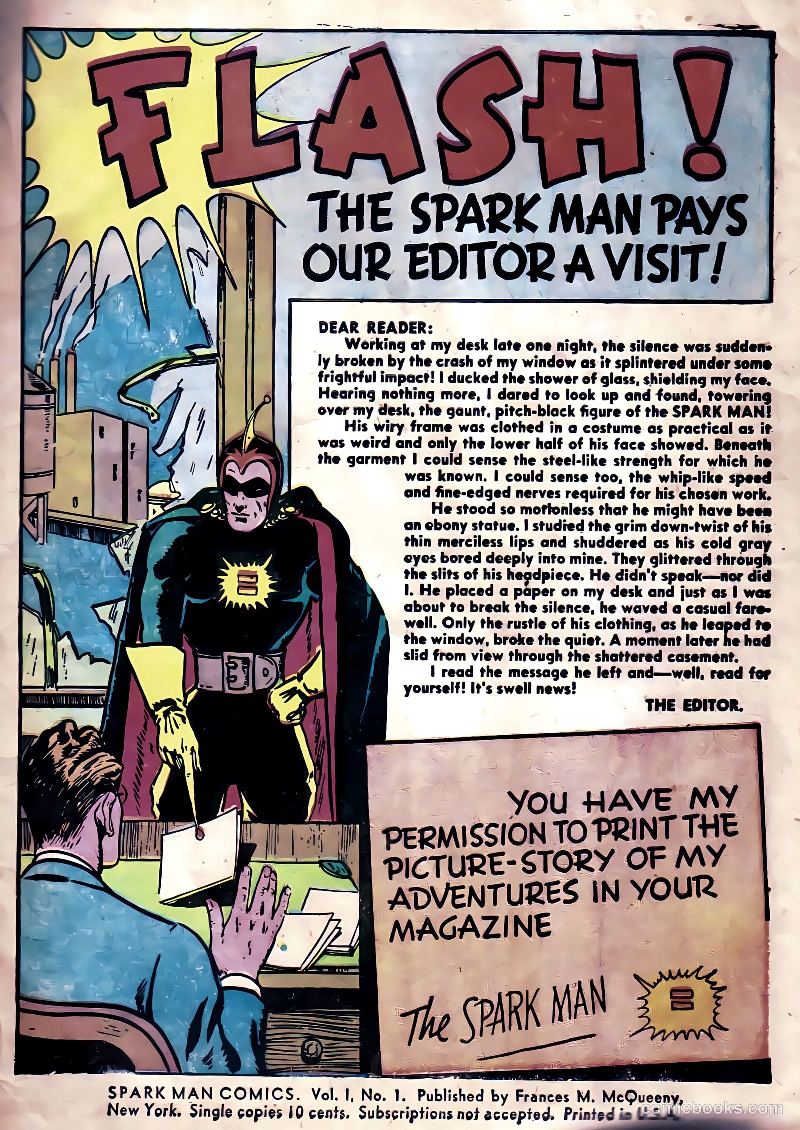 Spark Man Comics #1 (1945) — page 3 of 37