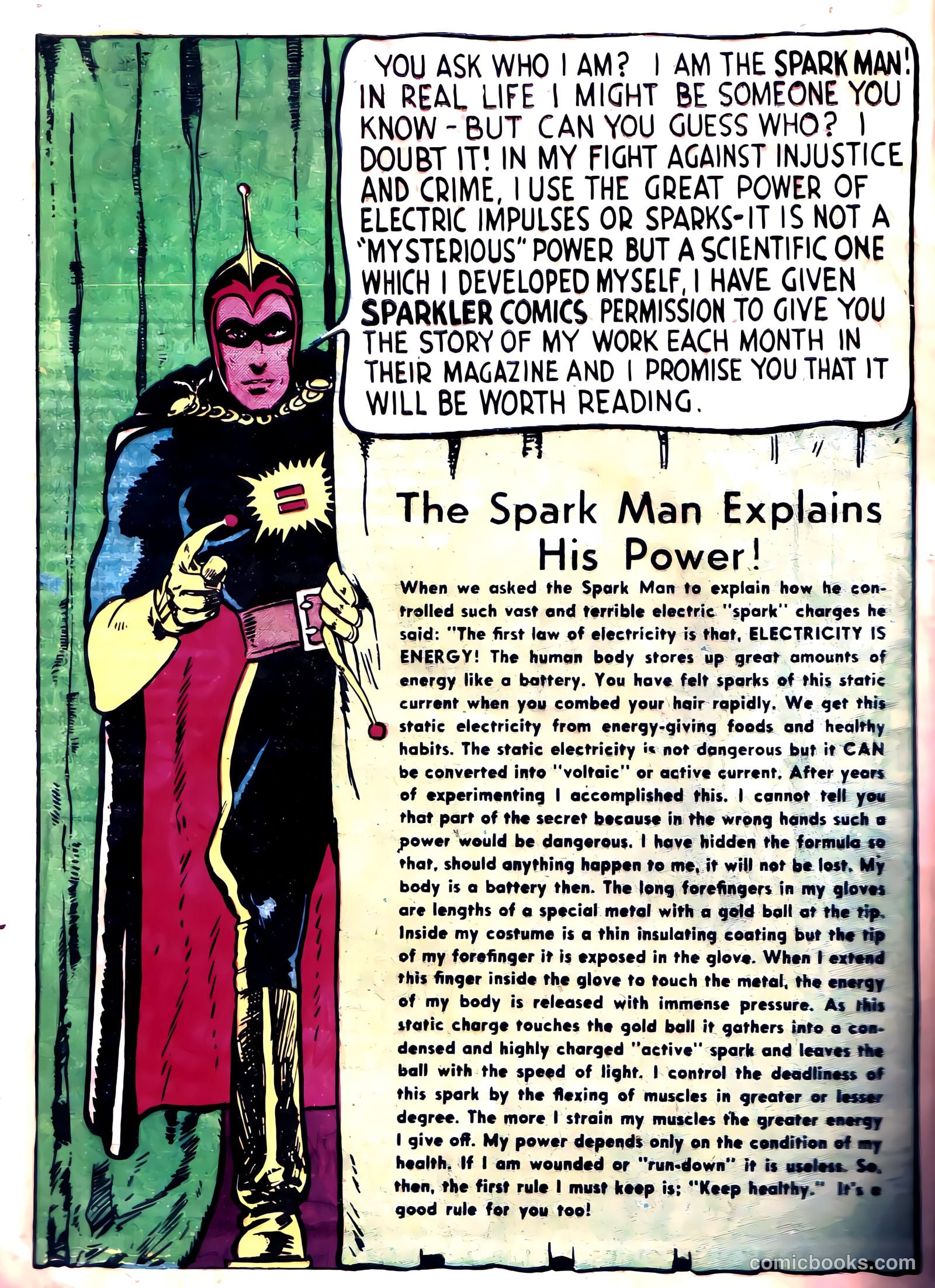 Spark Man Comics #1 (1945) — page 4 of 37