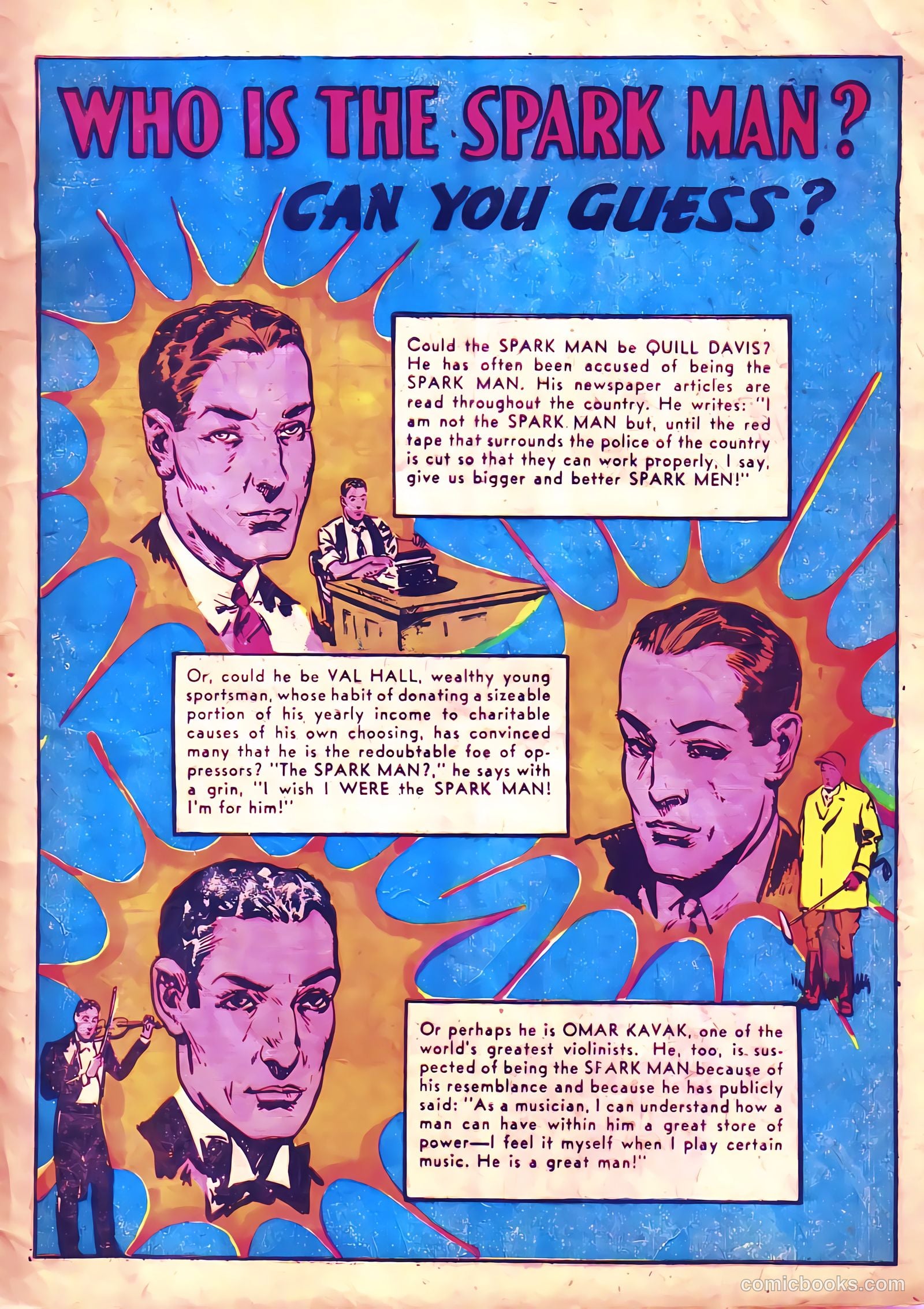 Spark Man Comics #1 (1945) — page 5 of 37