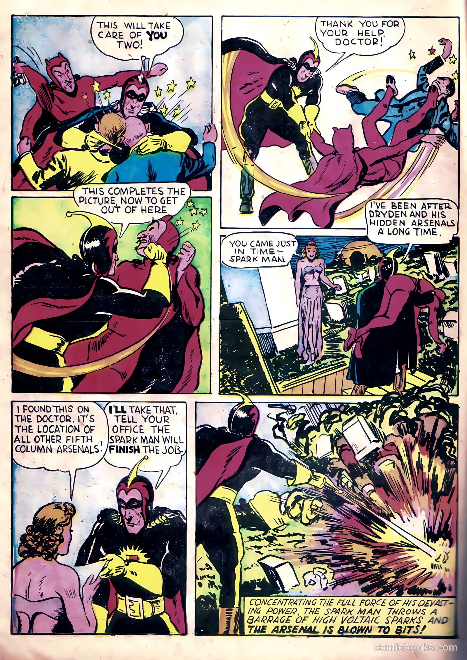 Spark Man Comics #1 (1945) — page 14 of 37