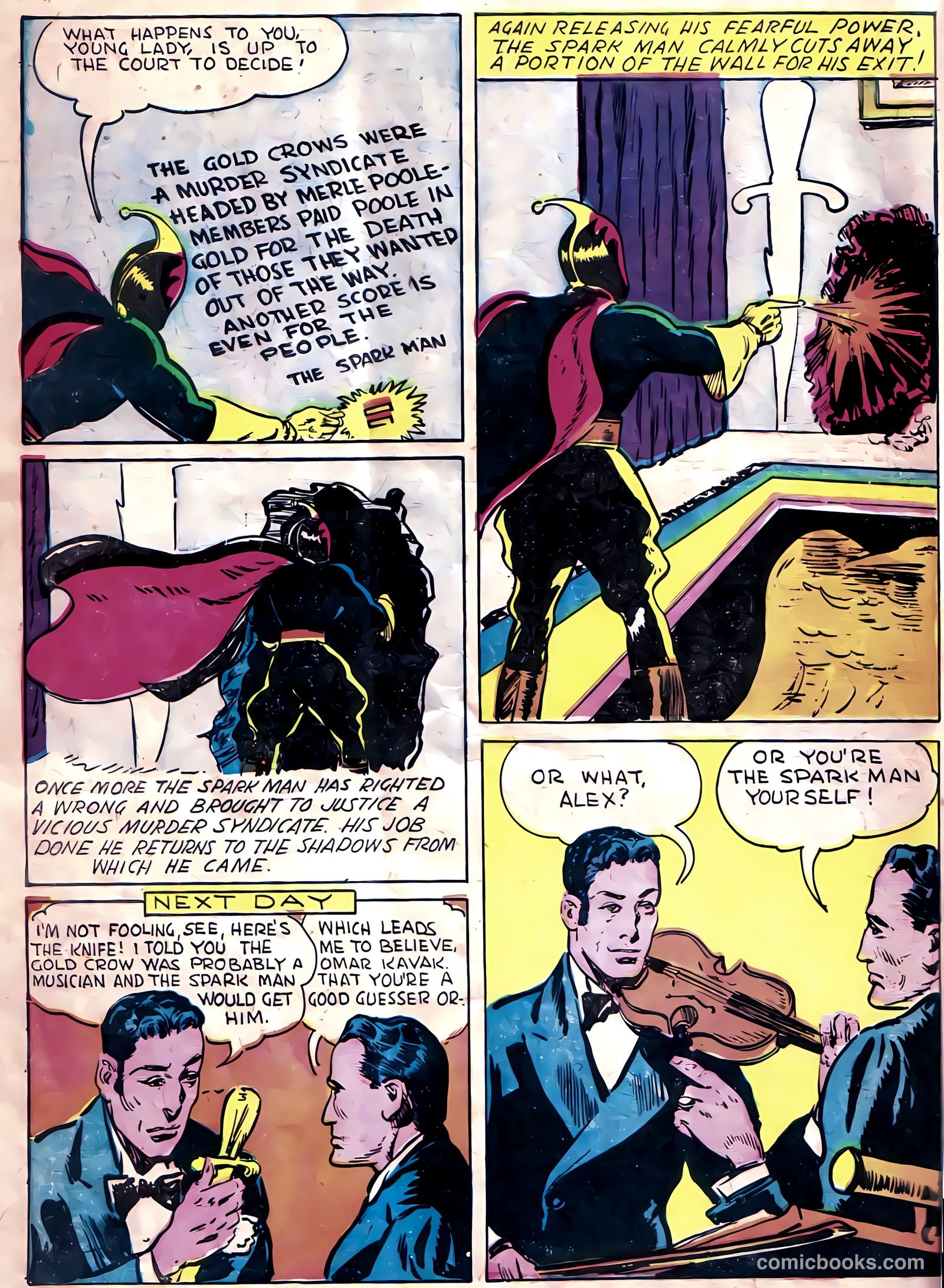Spark Man Comics #1 (1945) — page 34 of 37