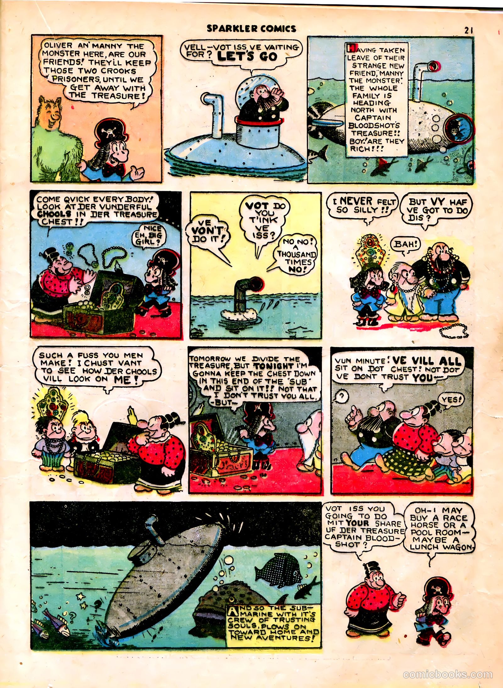 Sparkle Comics #11 (1950) — page 23 of 53