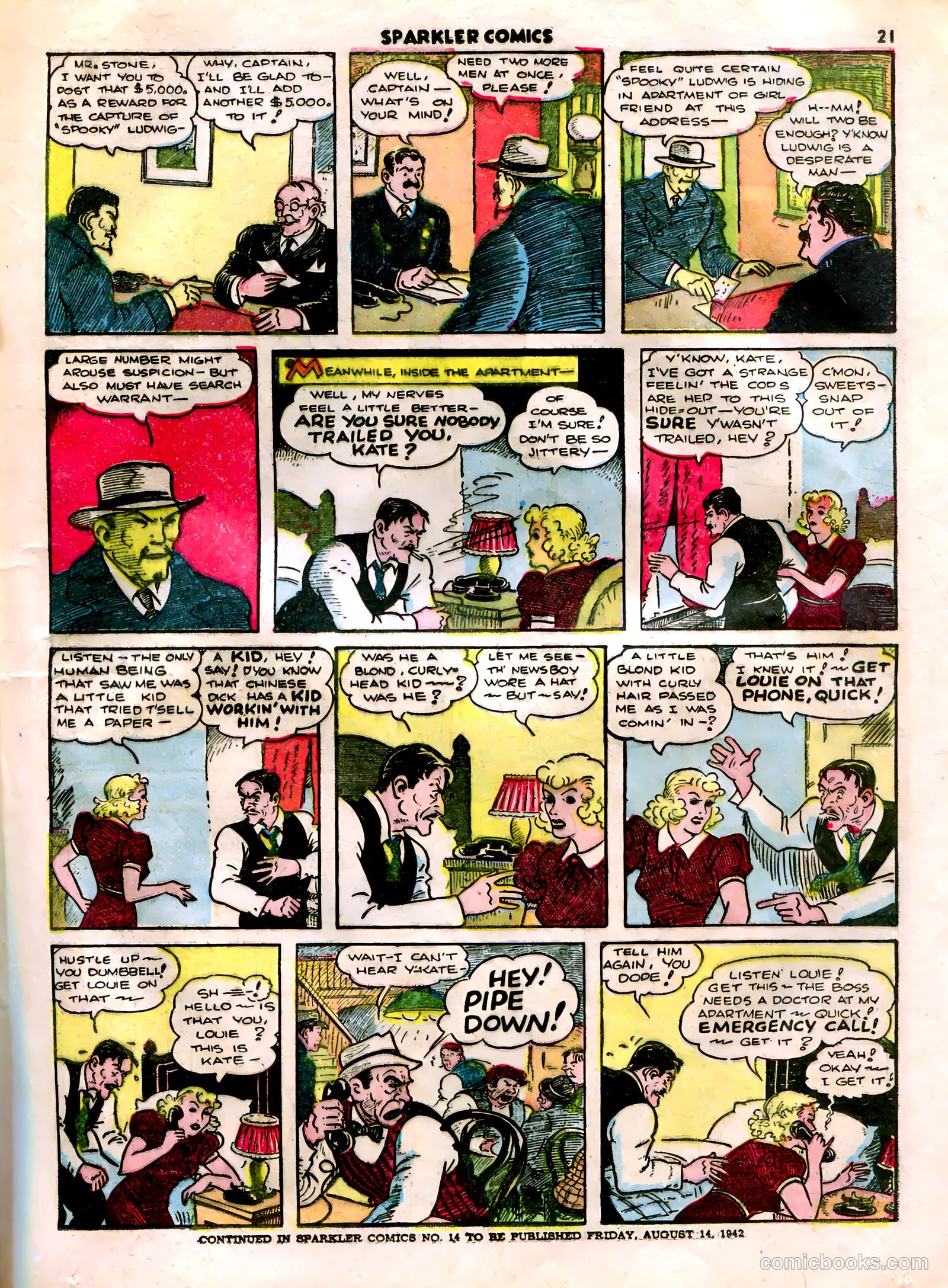 Sparkle Comics #13 (1950) — page 16 of 56
