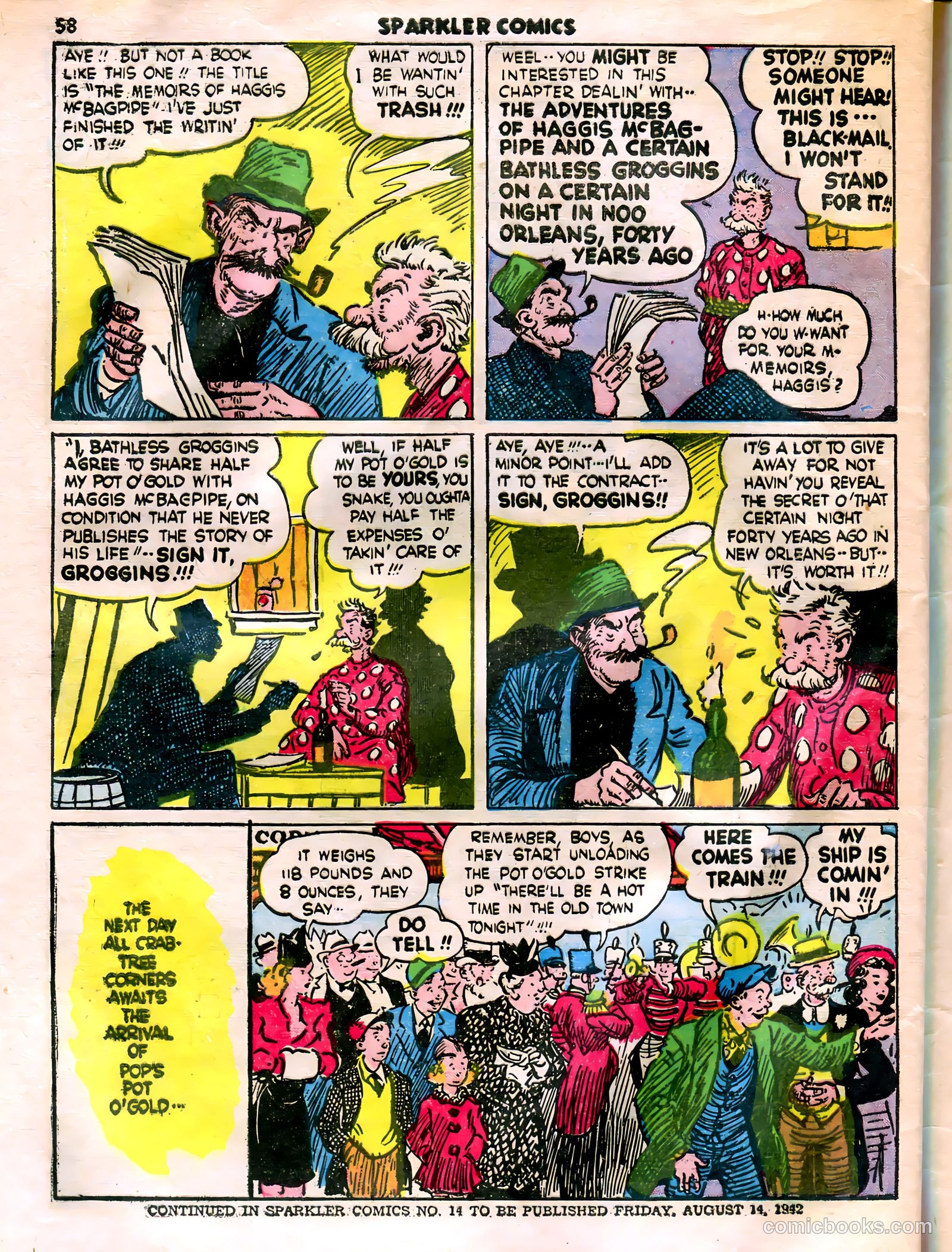 Sparkle Comics #13 (1950) — page 48 of 56