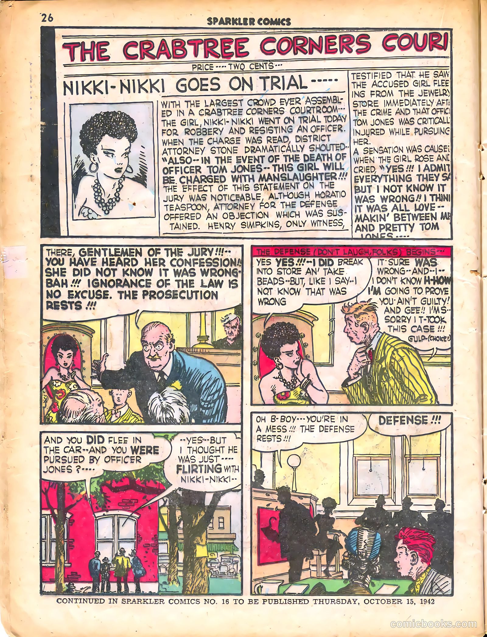 Sparkle Comics #15 (1951) — page 28 of 56