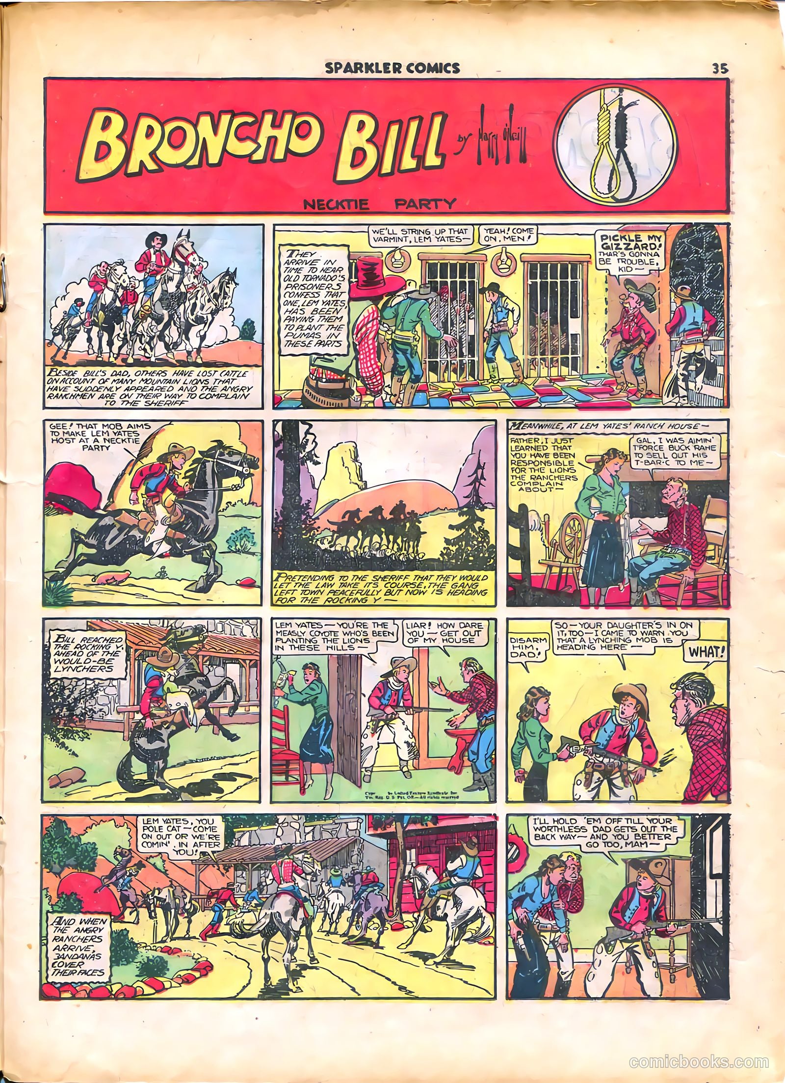Sparkle Comics #15 (1951) — page 37 of 56