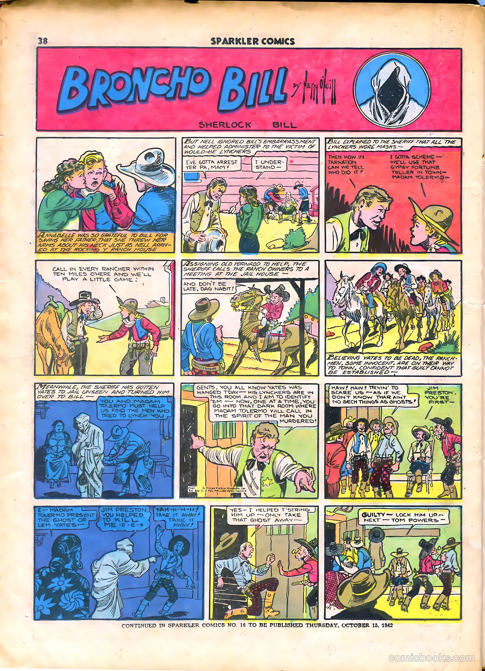 Sparkle Comics #15 (1951) — page 40 of 56
