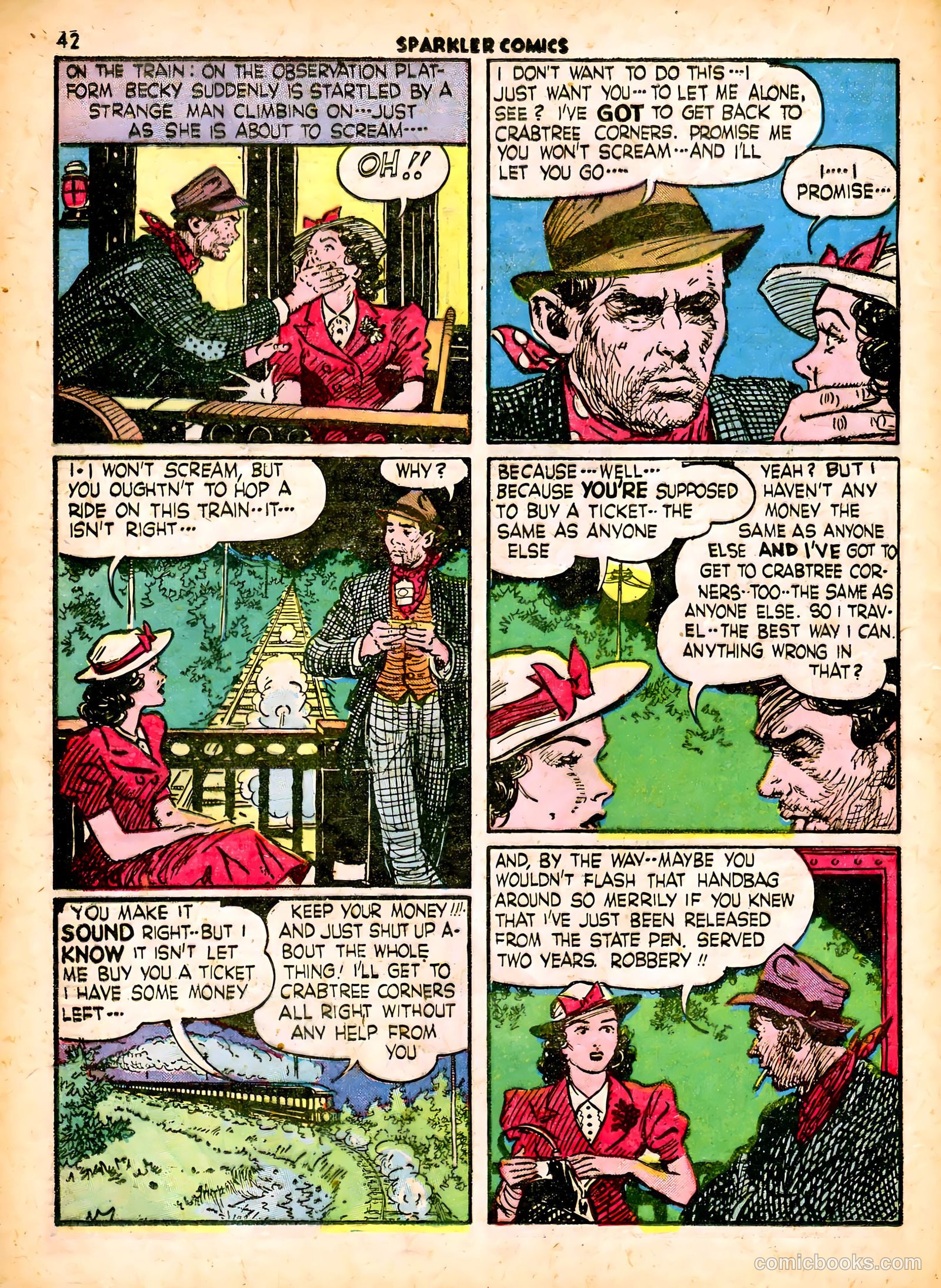 Sparkle Comics #18 (1951) — page 37 of 56