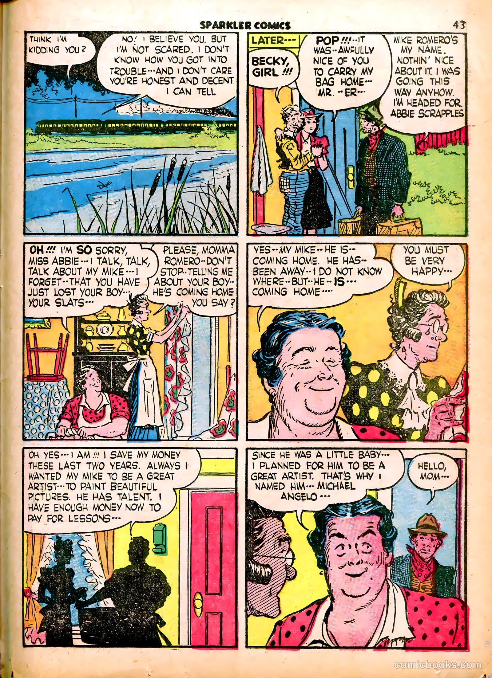 Sparkle Comics #18 (1951) — page 38 of 56