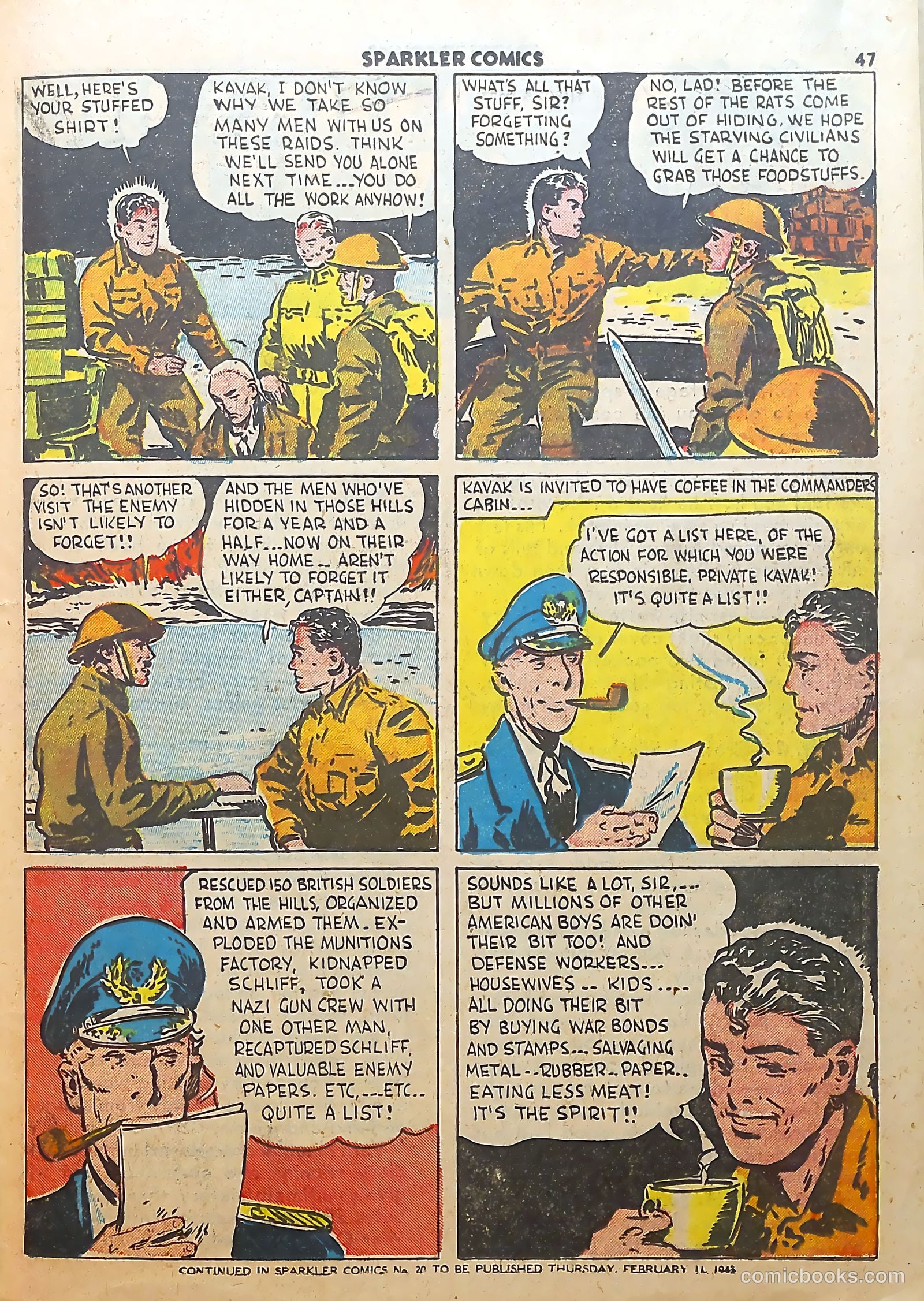 Sparkle Comics #19 (1951) — page 35 of 54