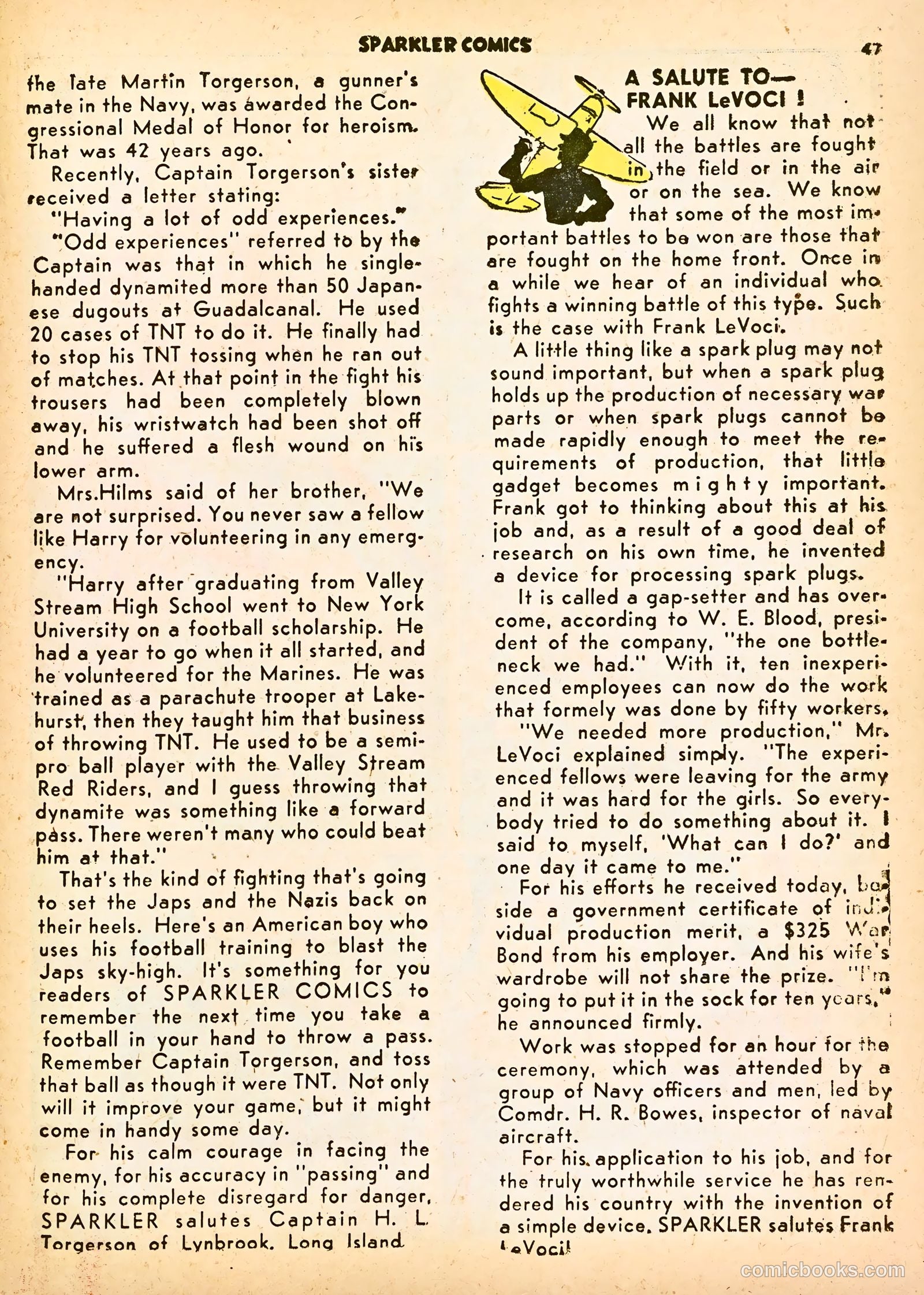 Sparkle Comics #21 (1952) — page 37 of 56