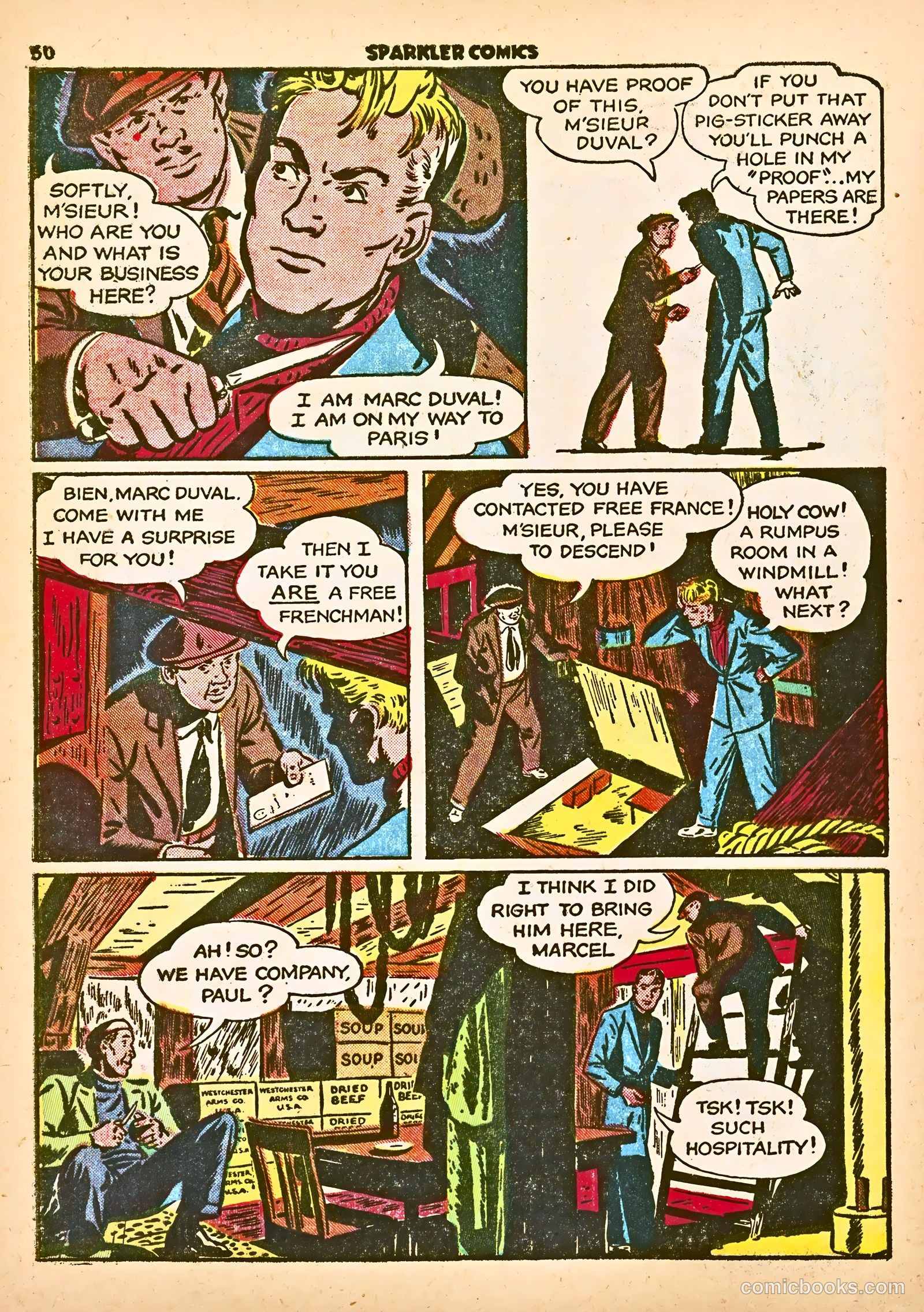 Sparkle Comics #21 (1952) — page 40 of 56