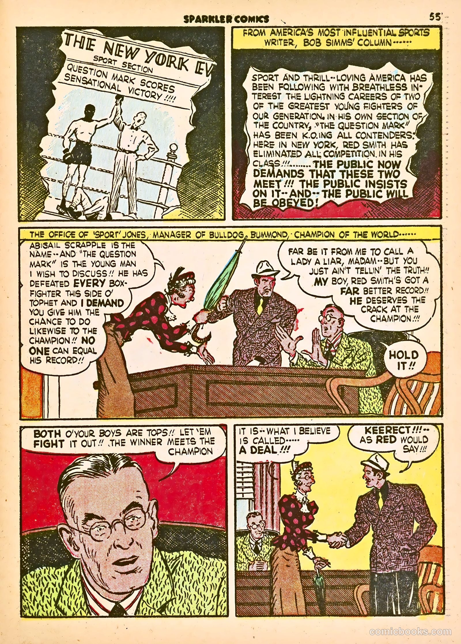 Sparkle Comics #21 (1952) — page 45 of 56