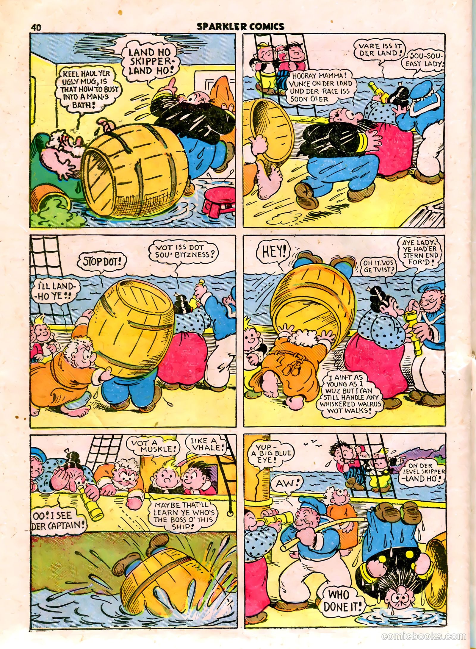 Sparkle Comics #22 (1952) — page 30 of 56