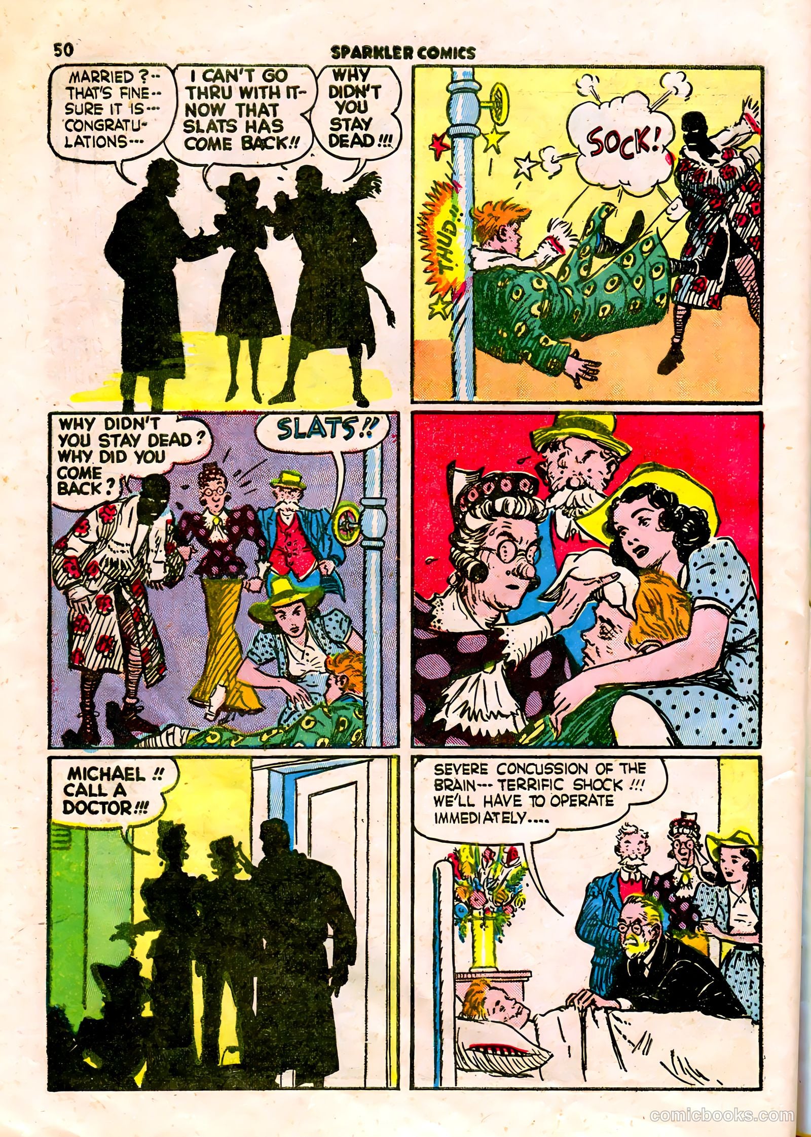 Sparkle Comics #22 (1952) — page 40 of 56