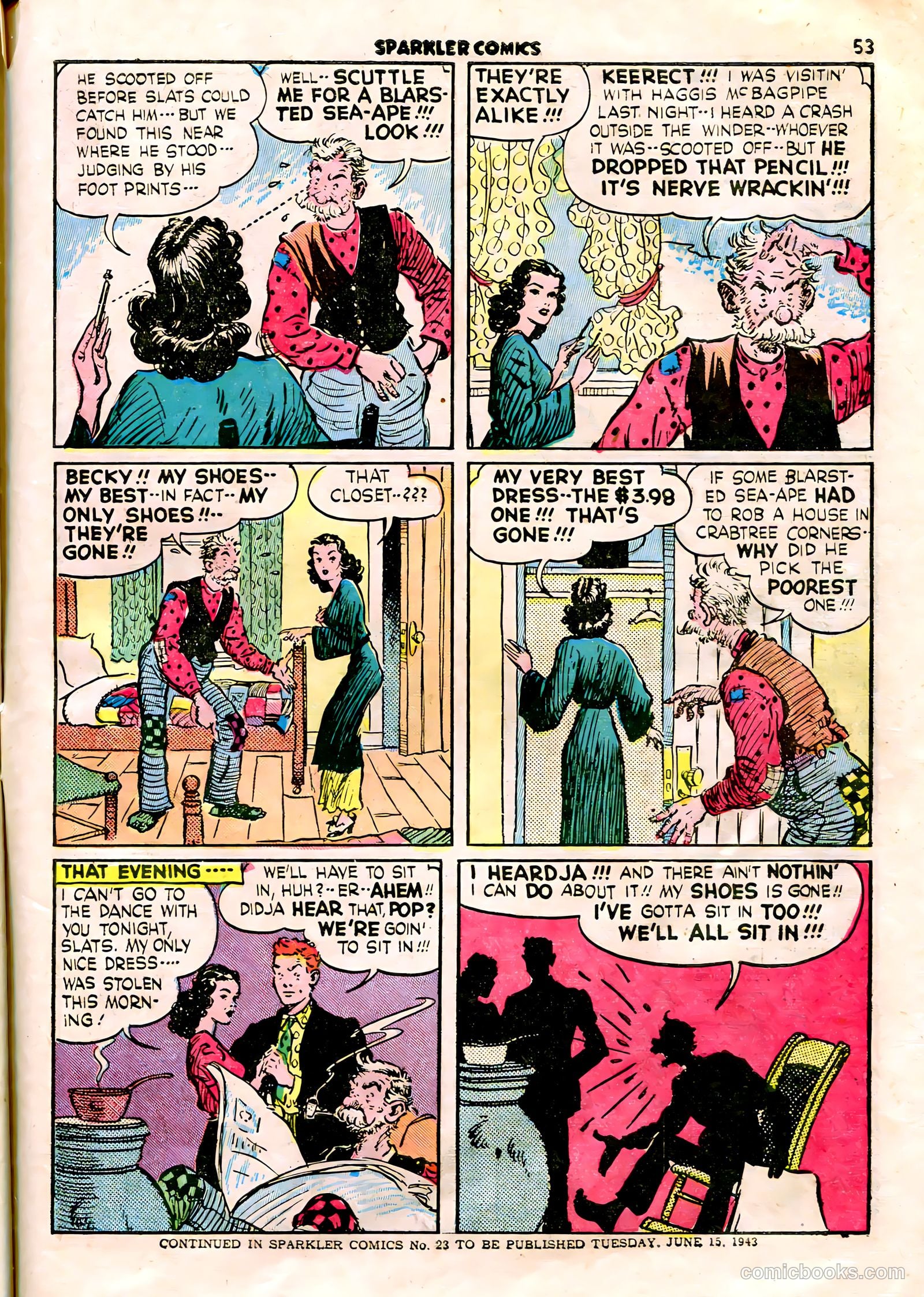 Sparkle Comics #22 (1952) — page 43 of 56