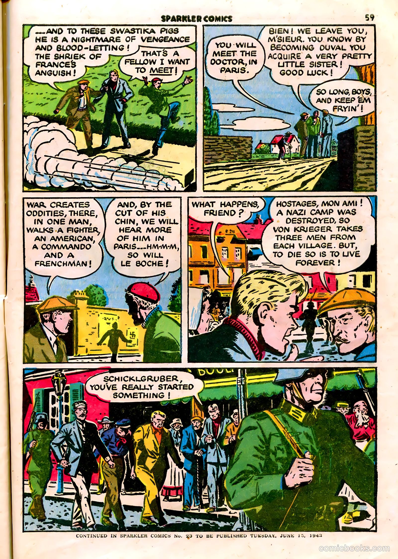 Sparkle Comics #22 (1952) — page 49 of 56