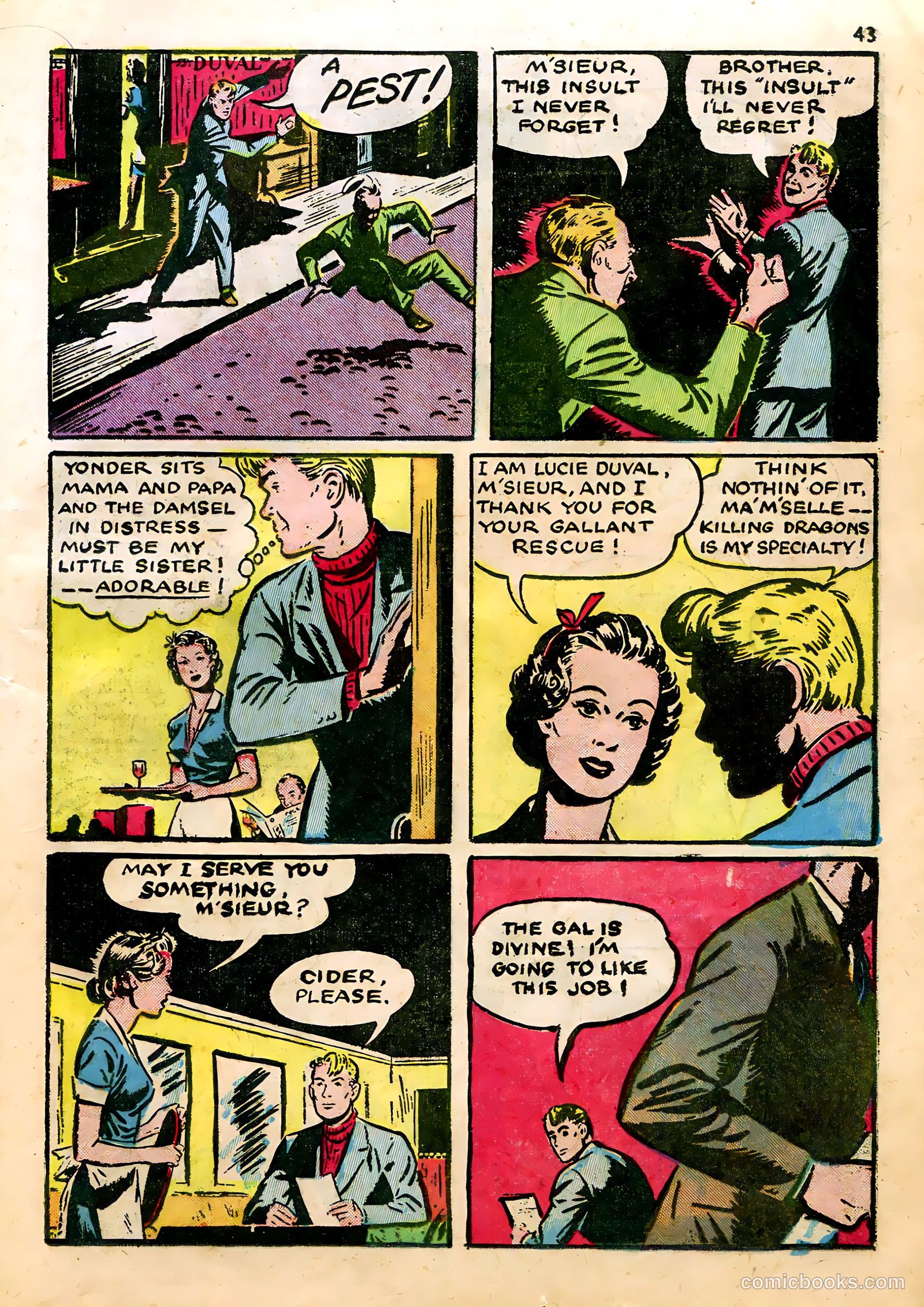 Sparkle Comics #23 (1952) — page 35 of 53