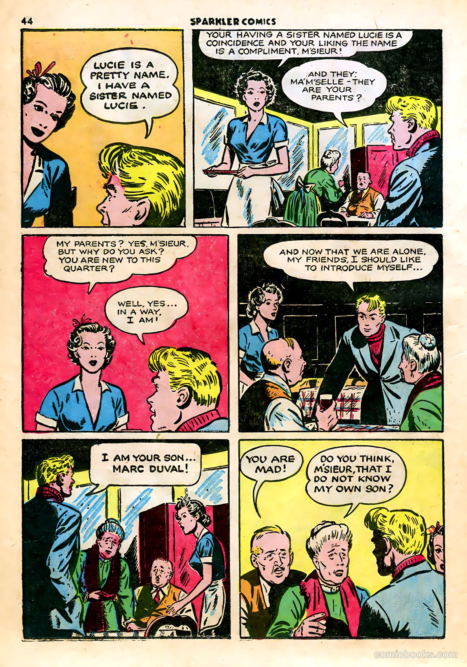 Sparkle Comics #23 (1952) — page 36 of 53