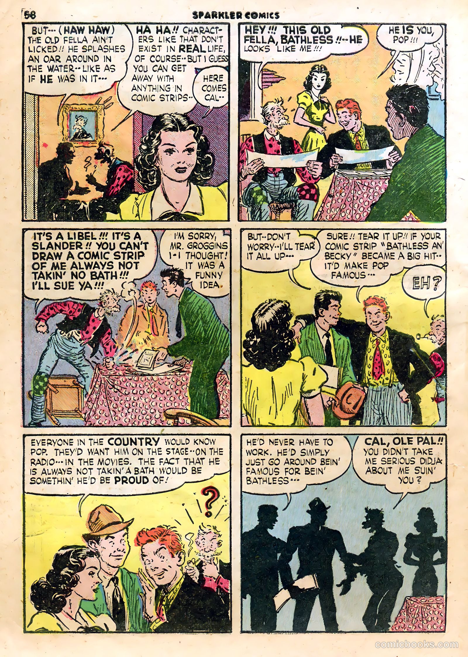 Sparkle Comics #23 (1952) — page 50 of 53