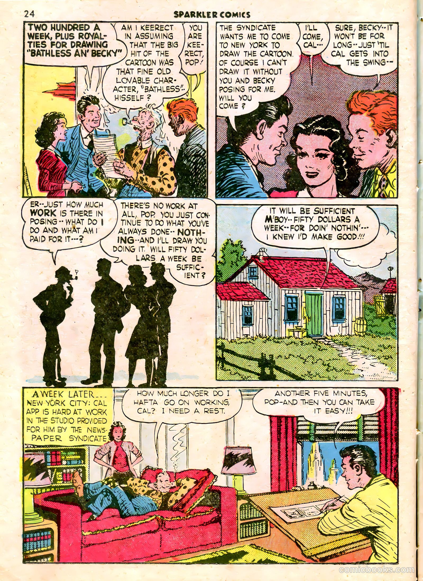 Sparkle Comics #24 (1952) — page 19 of 56