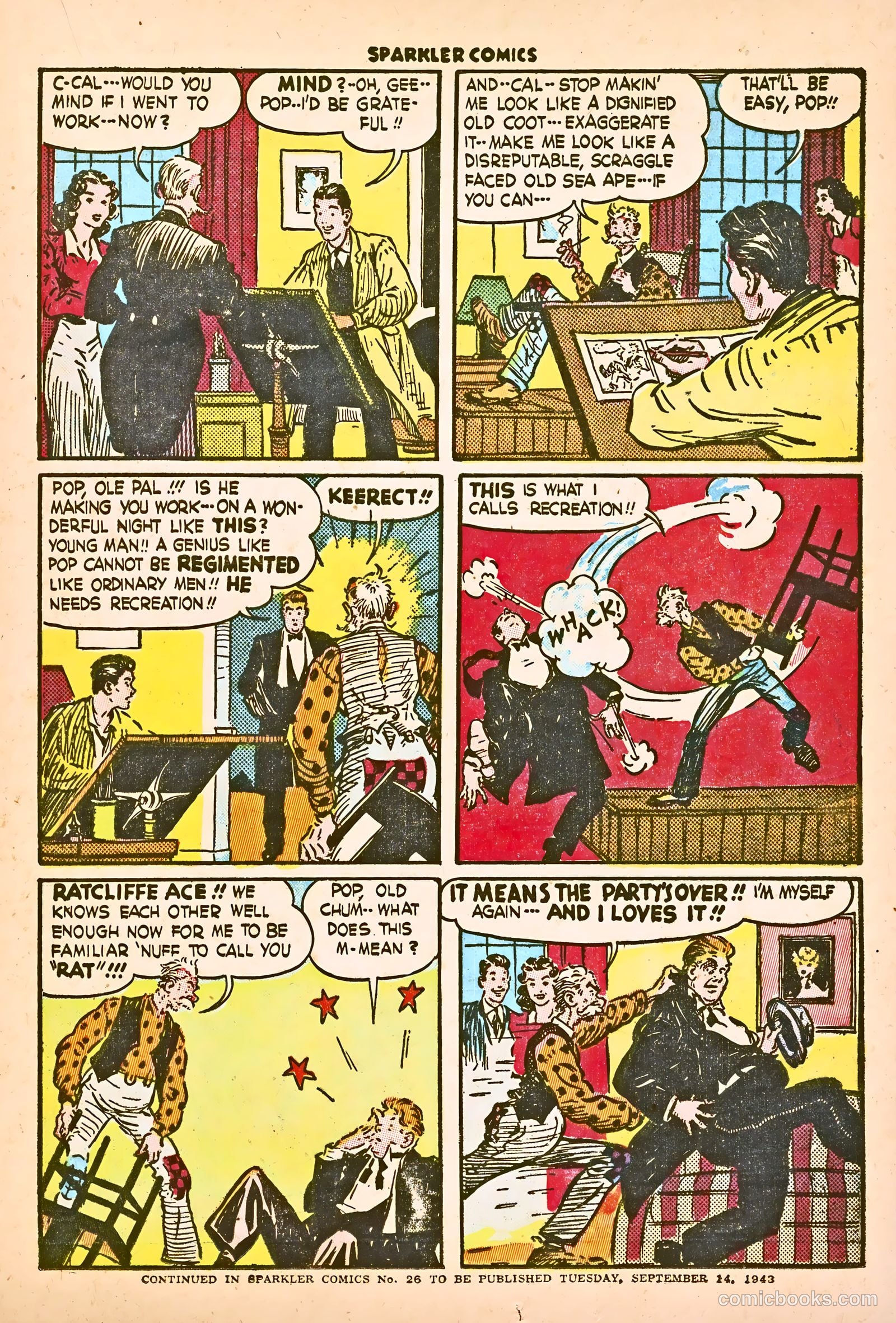 Sparkle Comics #25 (1952) — page 32 of 49