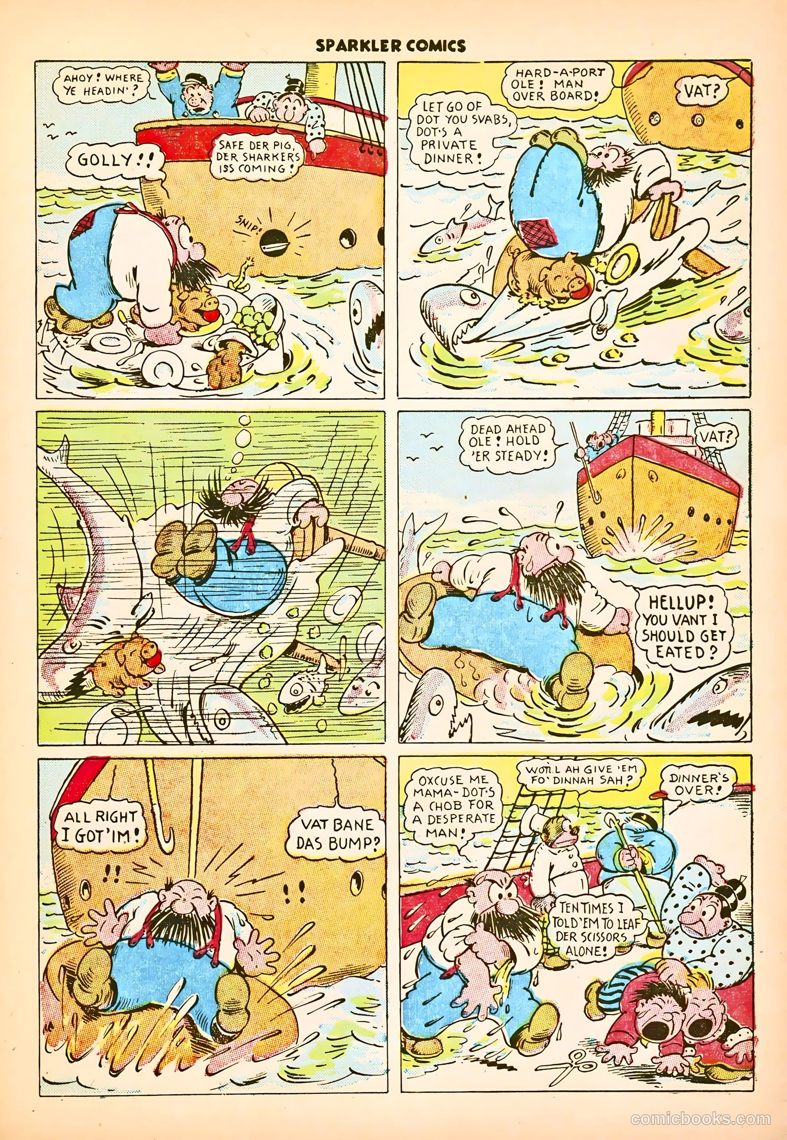 Sparkle Comics #25 (1952) — page 36 of 49