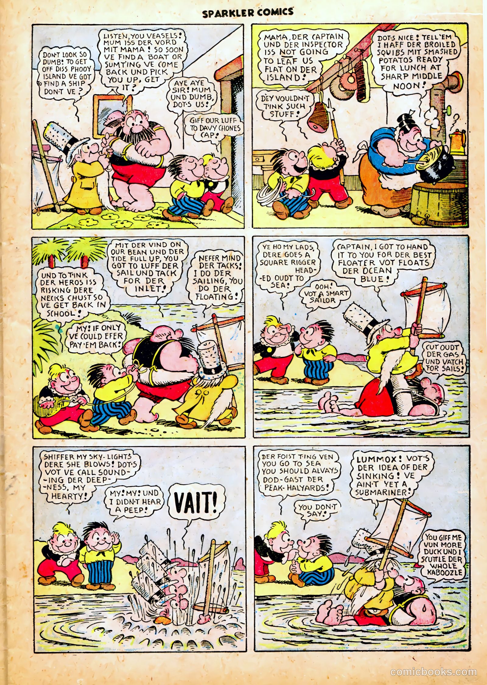 Sparkle Comics #27 (1953) — page 16 of 49