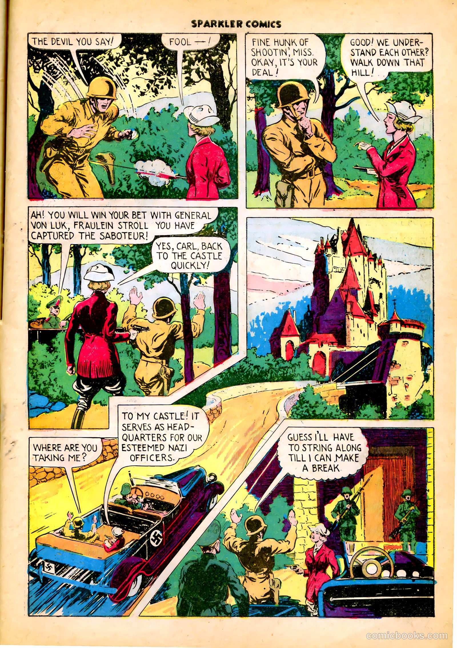 Sparkle Comics #27 (1953) — page 40 of 49