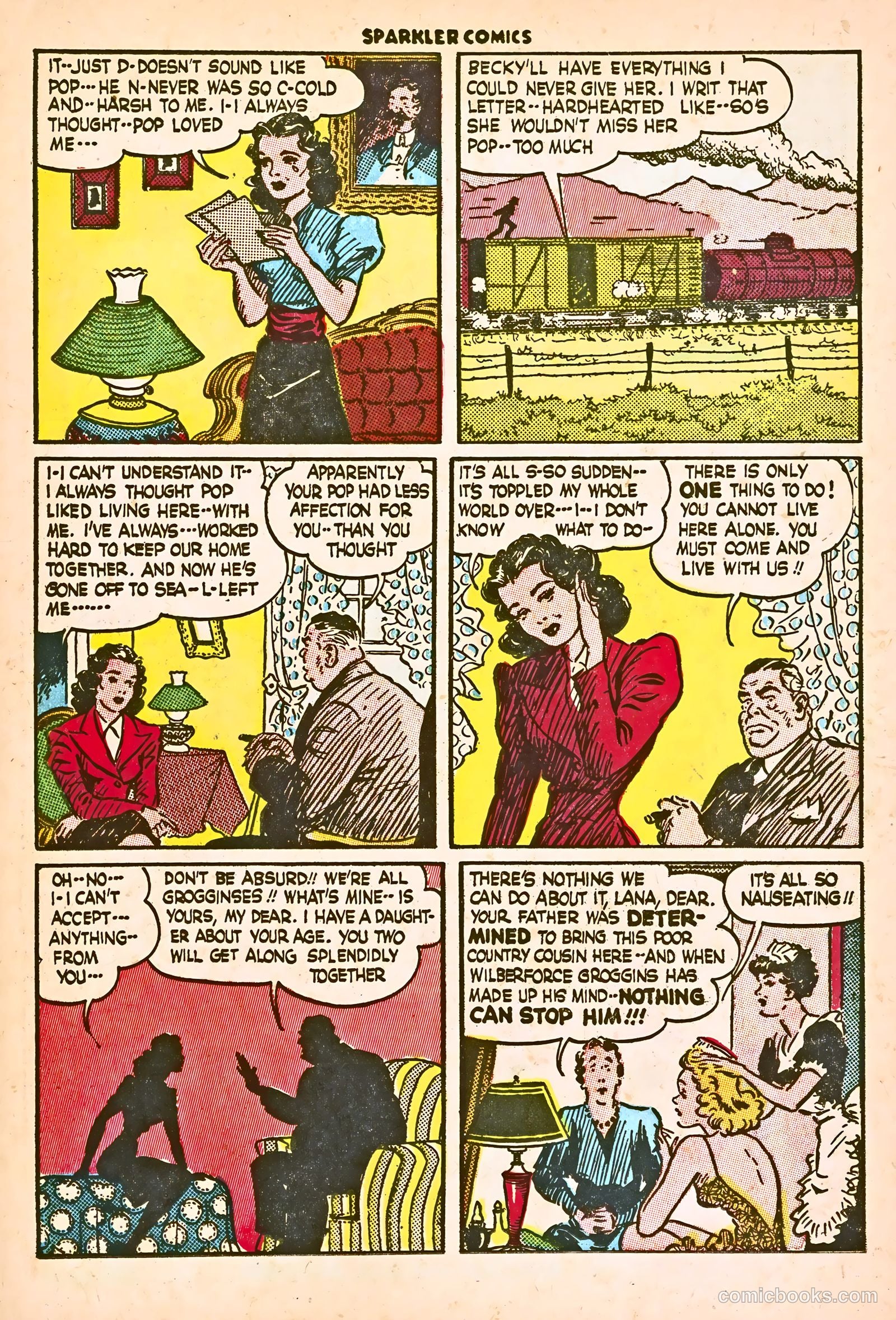 Sparkle Comics #28 (1953) — page 16 of 49