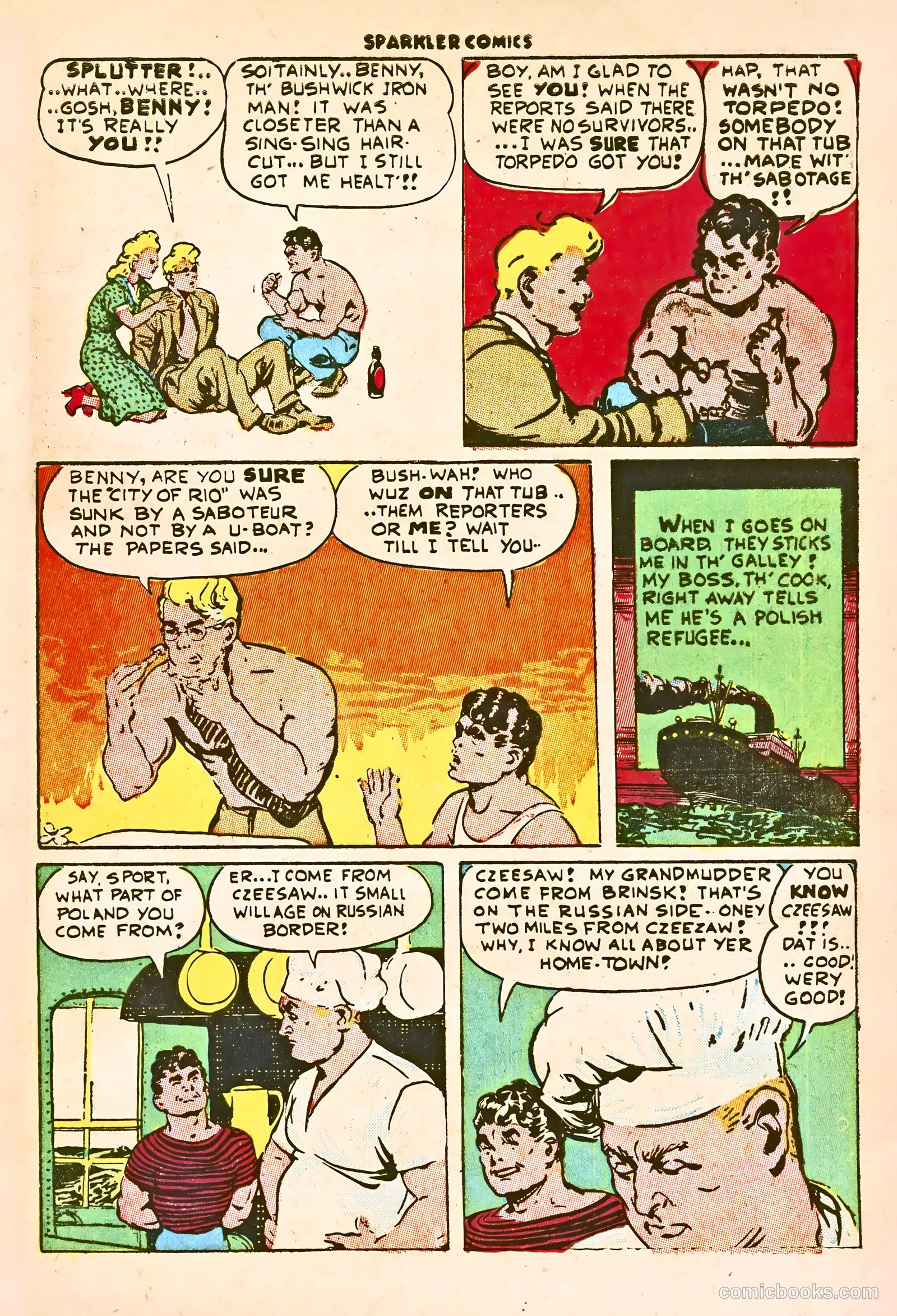 Sparkle Comics #28 (1953) — page 40 of 49
