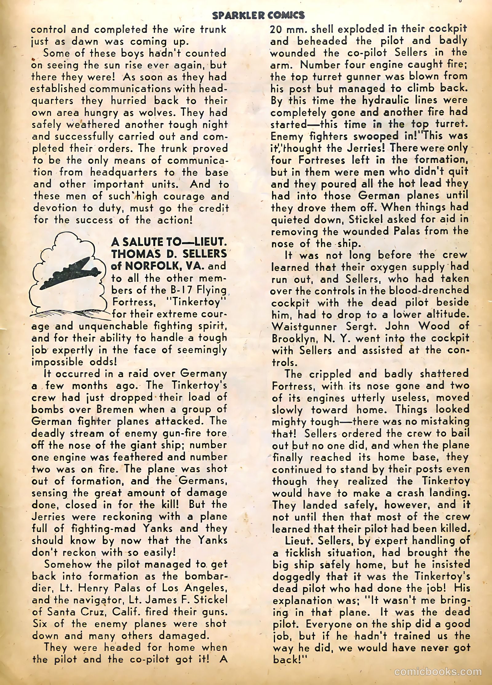 Sparkle Comics #29 (1953) — page 36 of 49