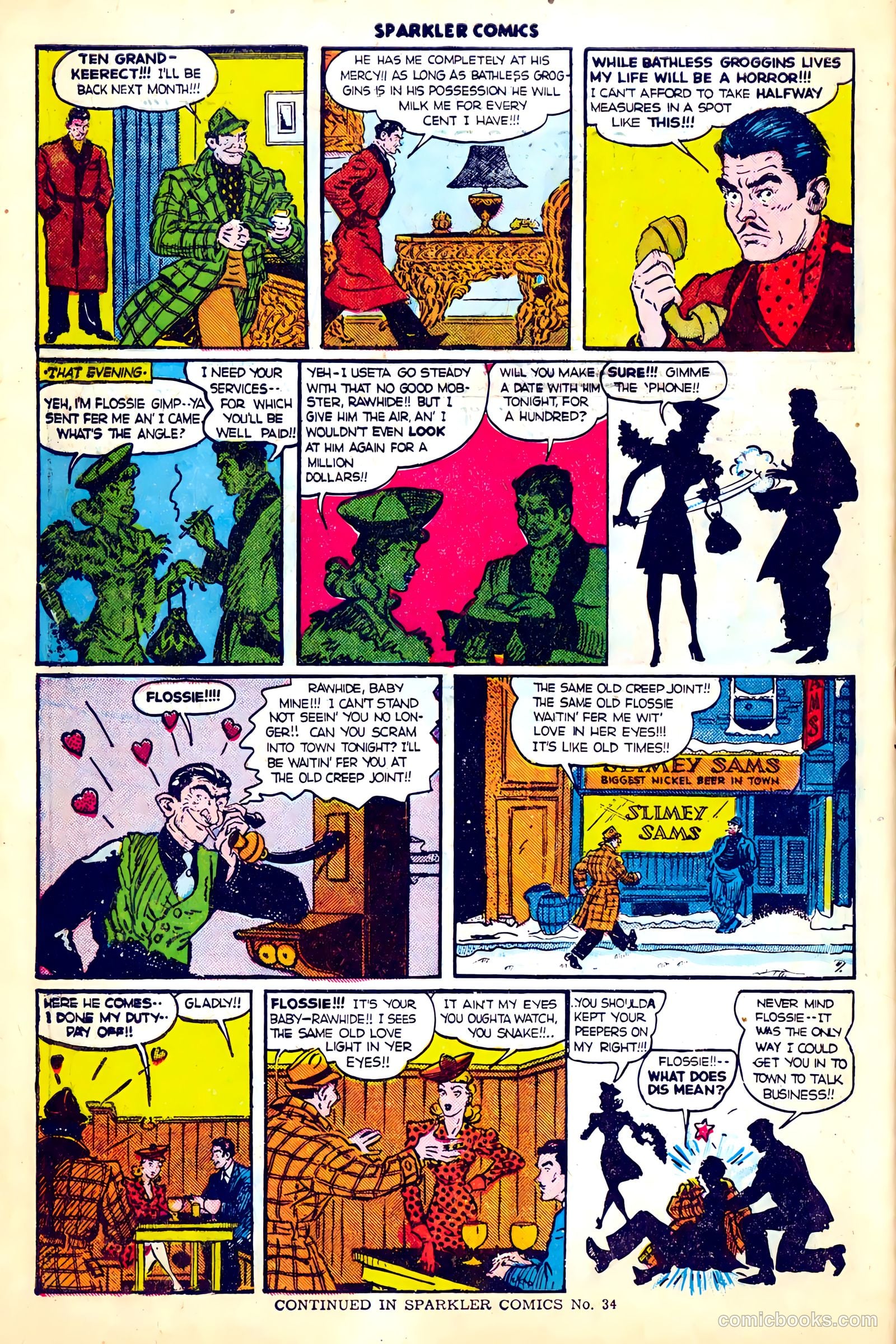 Sparkle Comics #33 (1954) — page 36 of 39