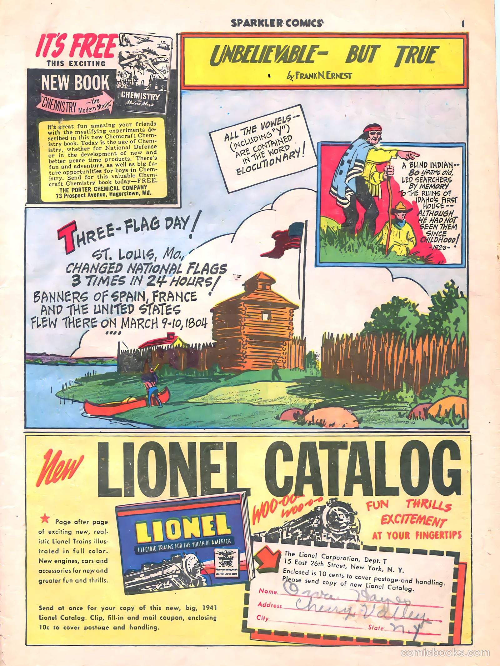 Sparkle Comics #5 (1949) — page 2 of 55