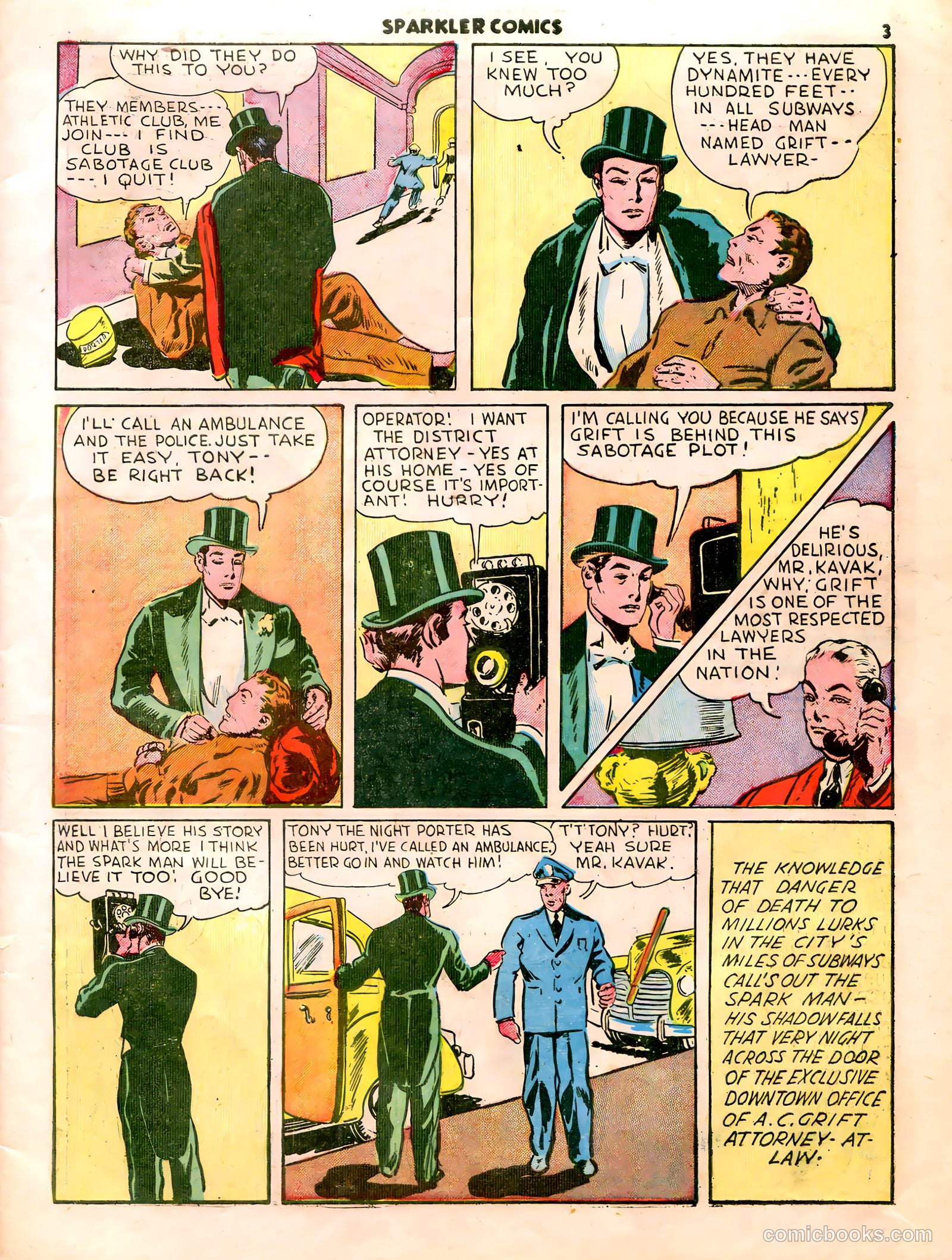 Sparkle Comics #5 (1949) — page 4 of 55