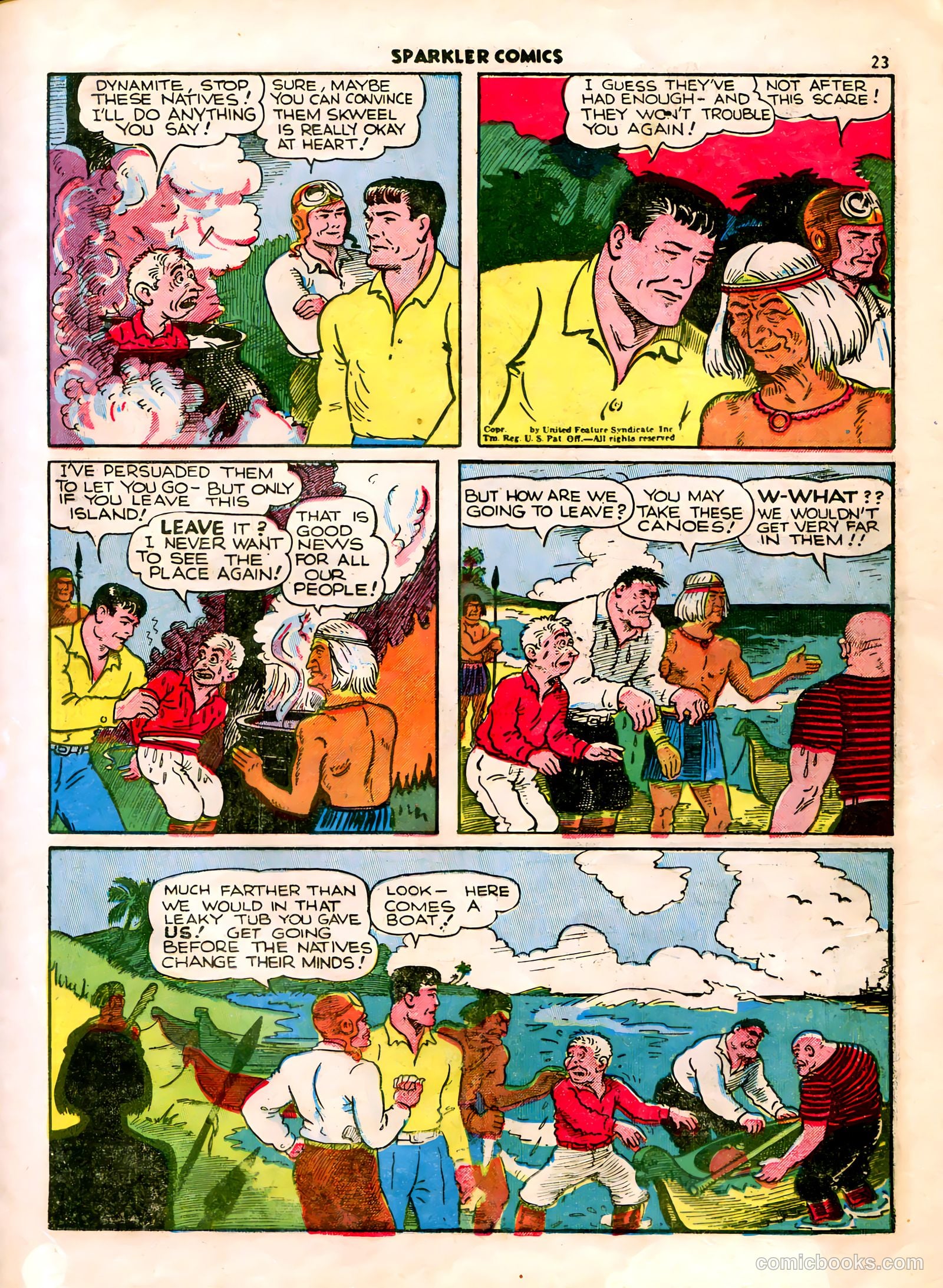 Sparkle Comics #5 (1949) — page 19 of 55