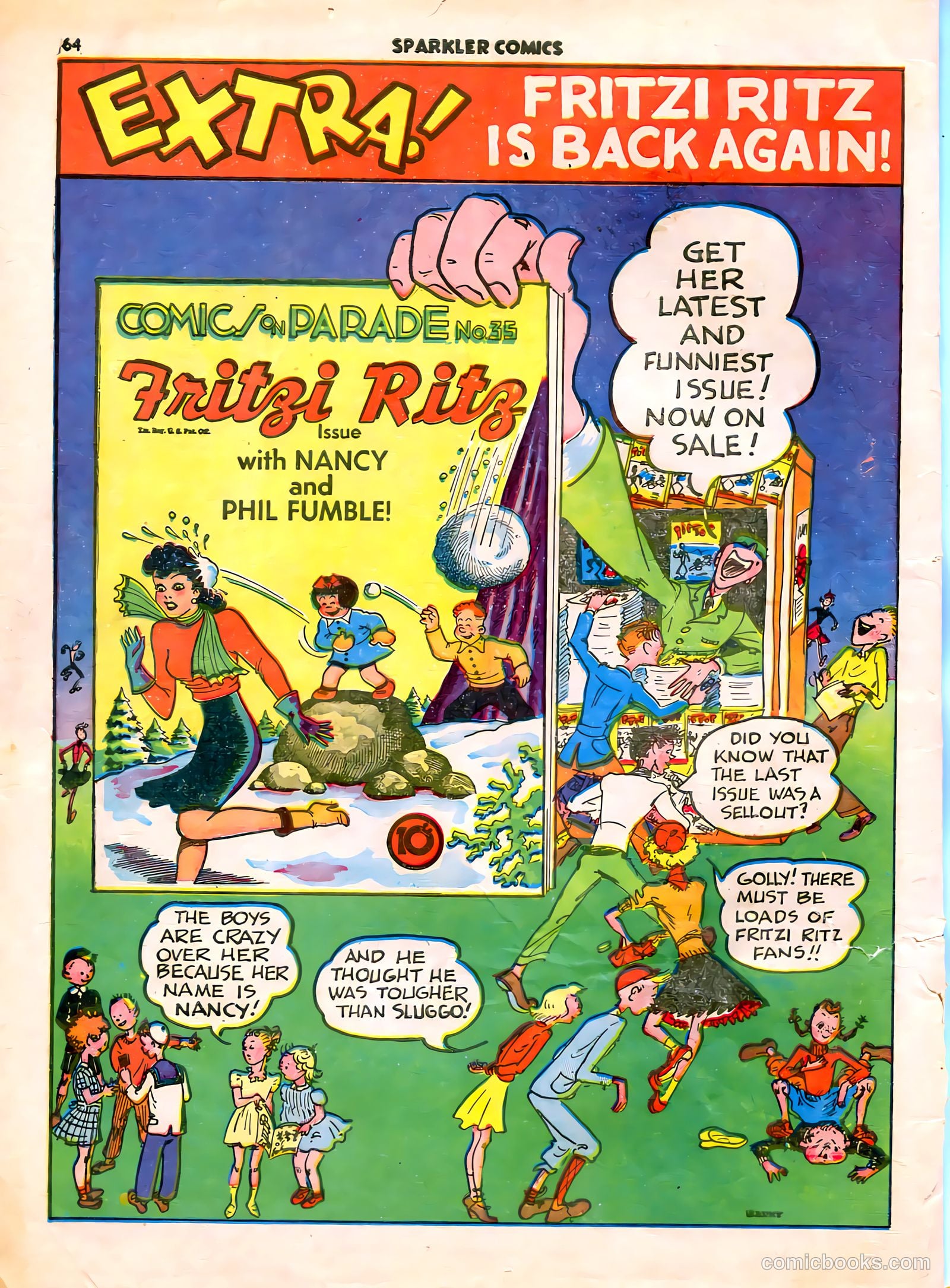 Sparkle Comics #5 (1949) — page 54 of 55