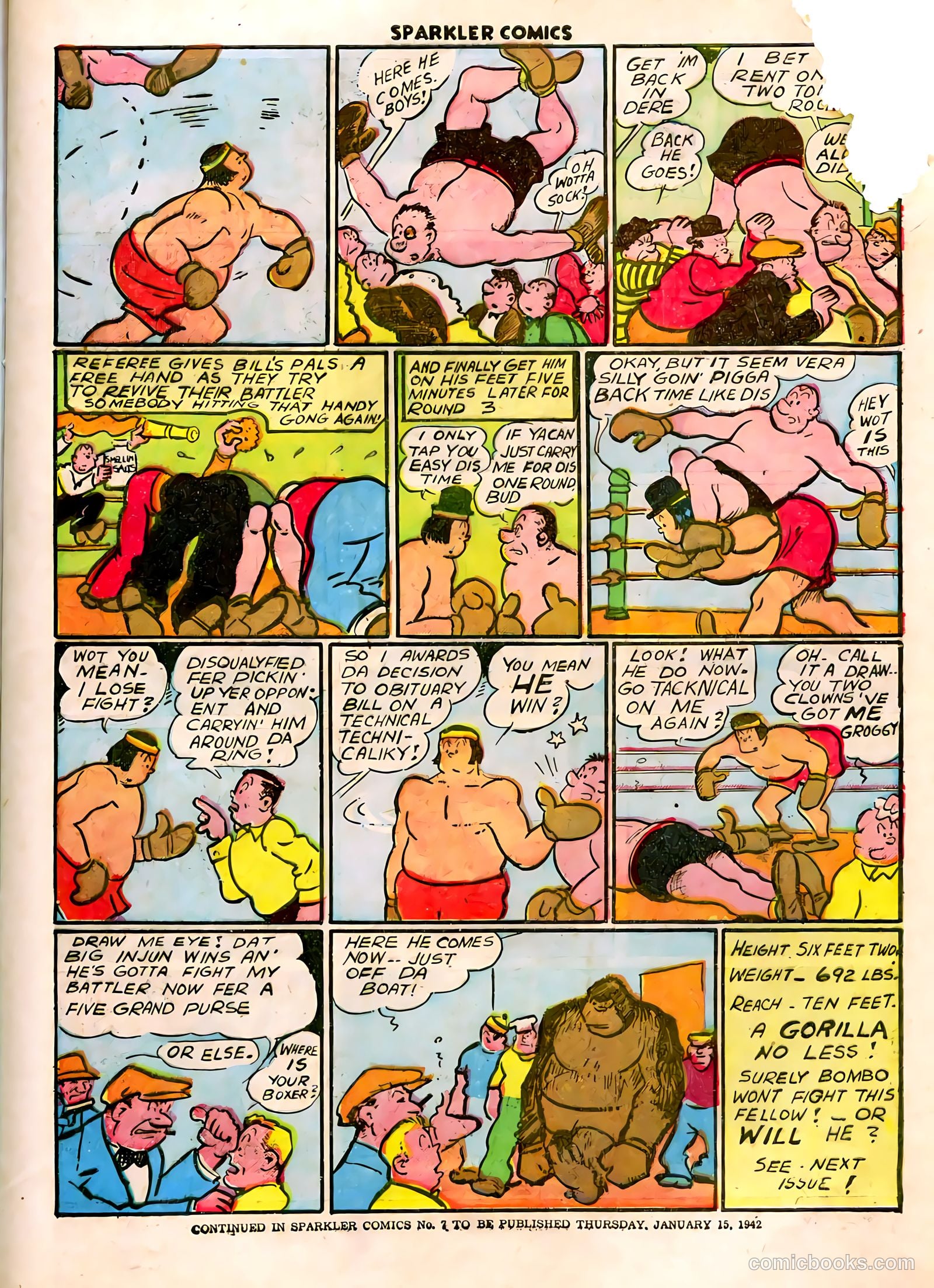 Sparkle Comics #6 (1949) — page 18 of 57