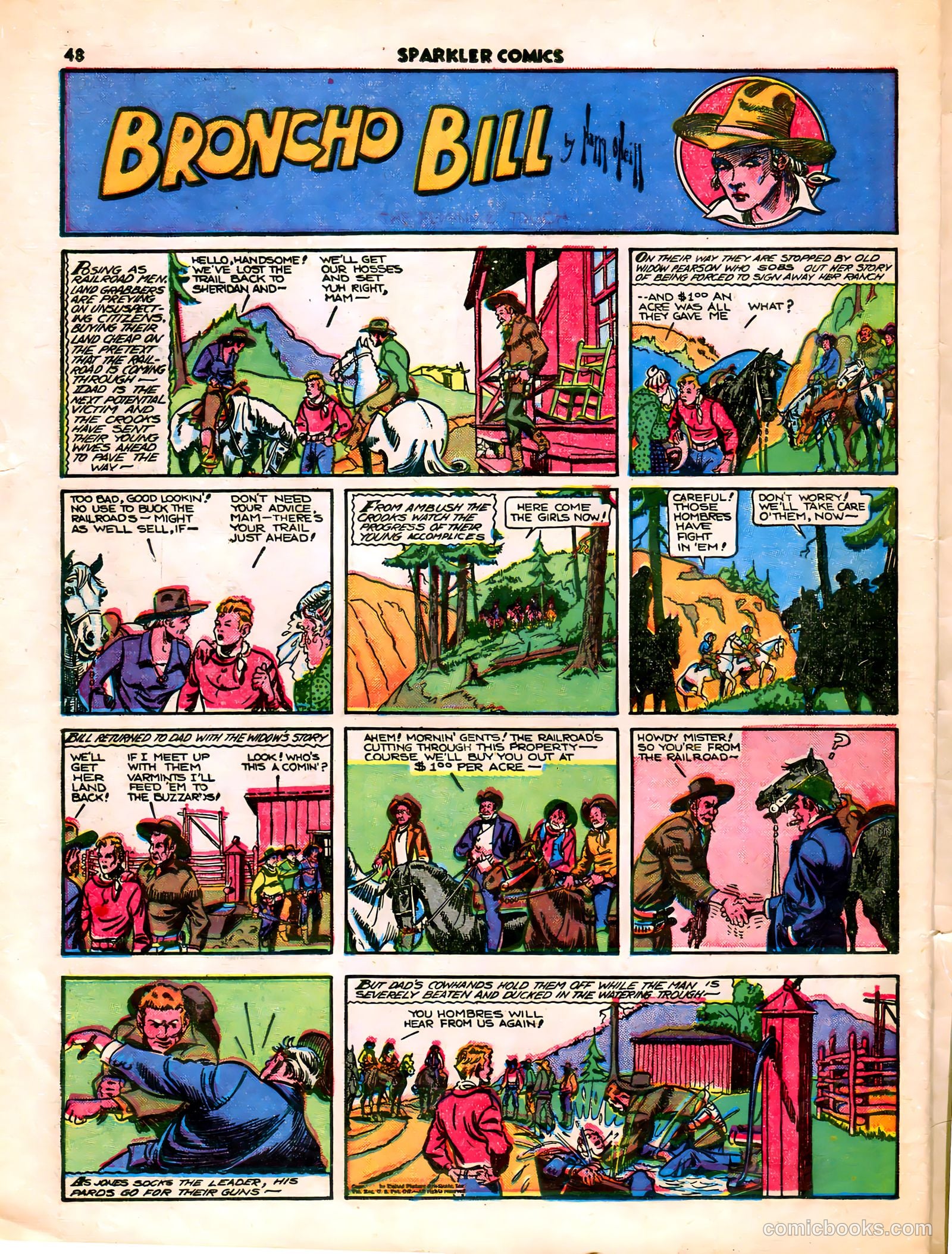 Sparkle Comics #7 (1949) — page 32 of 50